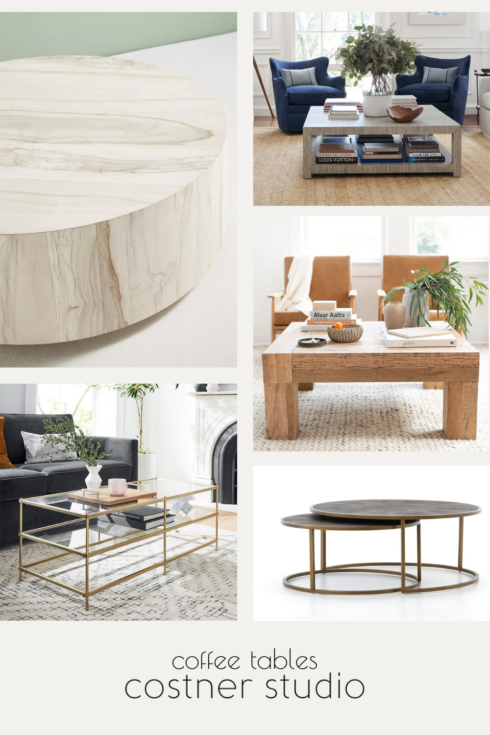 coffee tables: how to choose — COSTNER STUDIO