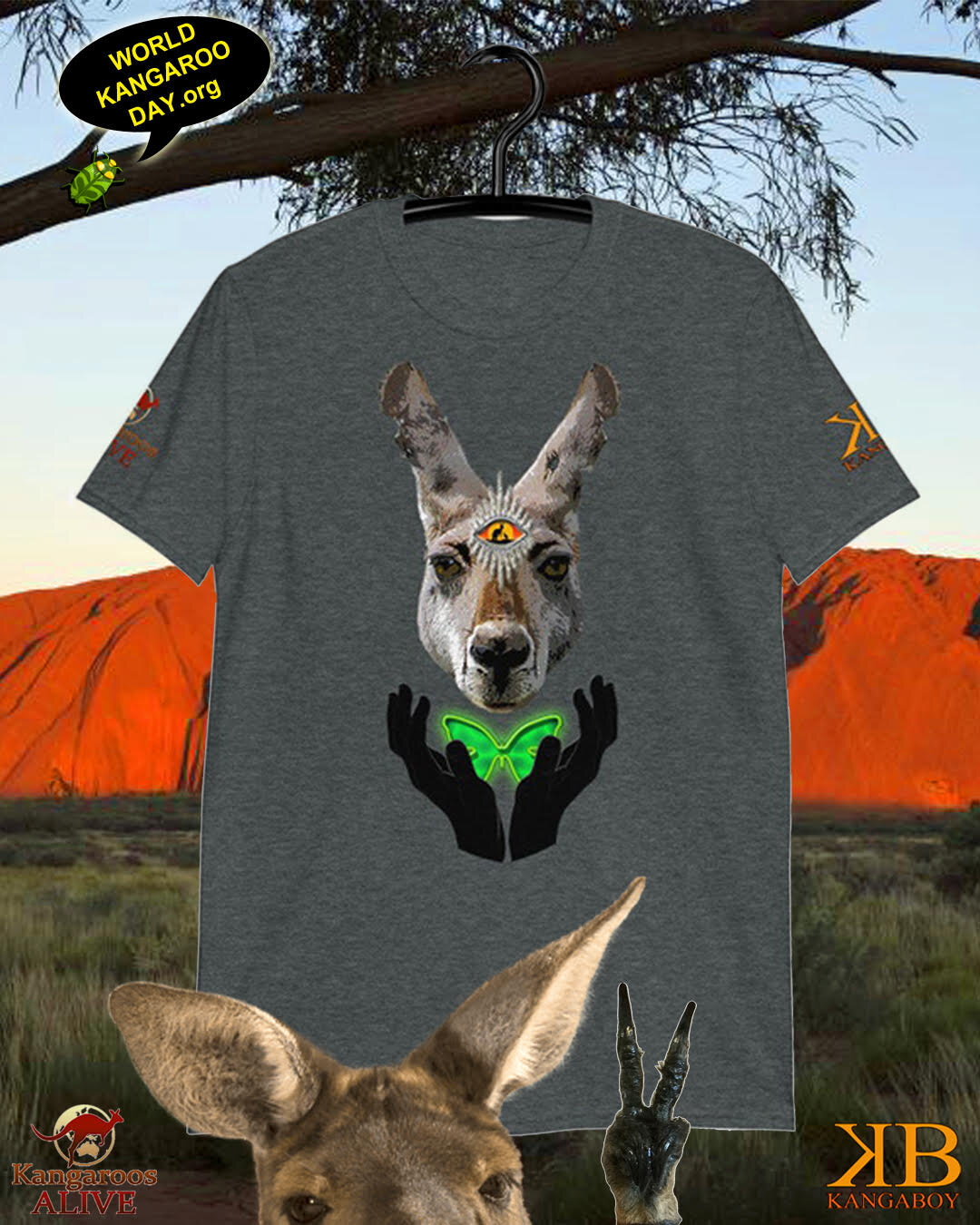 Kangaboy Streetwear World Kangaroo Day T-Shirt — WORLD KANGAROO DAY -  October 24