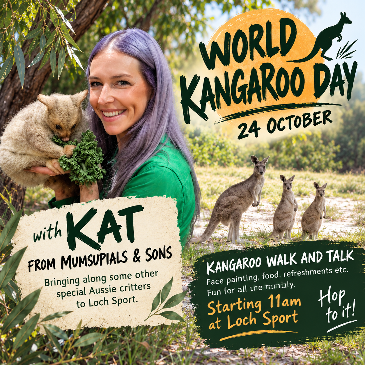 Kangaroo Walk and Talk at Loch sport