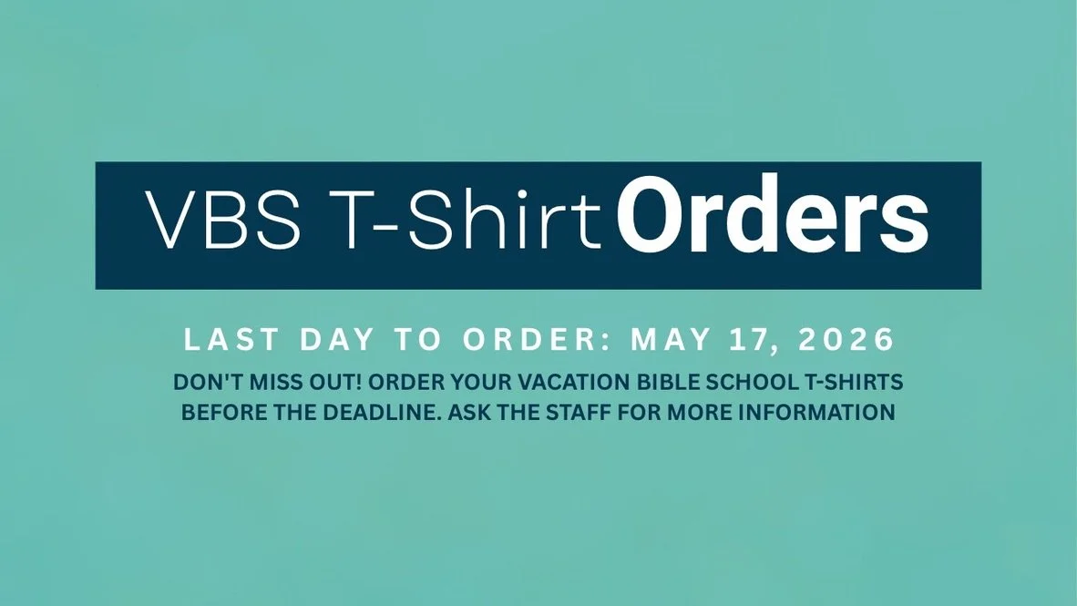 VBS T-Shirt Order Deadline
