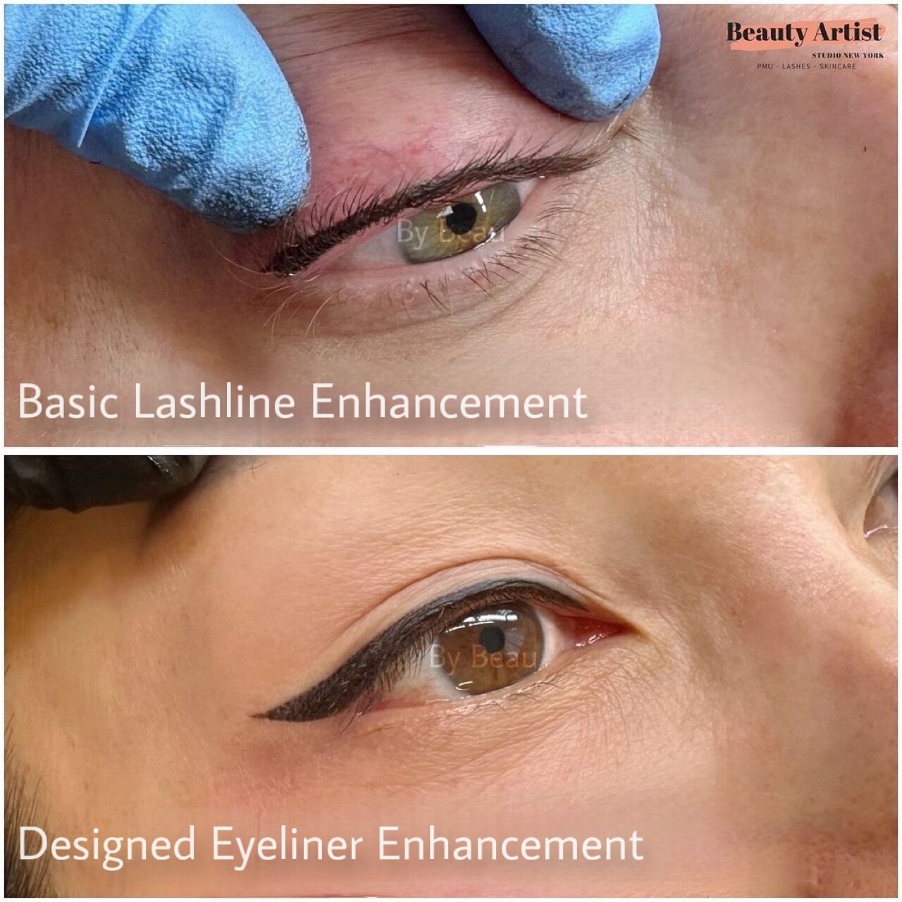 Transforming to a subtle lashline enhancement or a bold and striking eyeliner design - the power of eyeliner is truly incredible! 💫 

Which look is your favorite? 
#LashlineEnhancement vs. #EyelinerEnhancement 

➡️ Performed Artist @beau.beautyartis