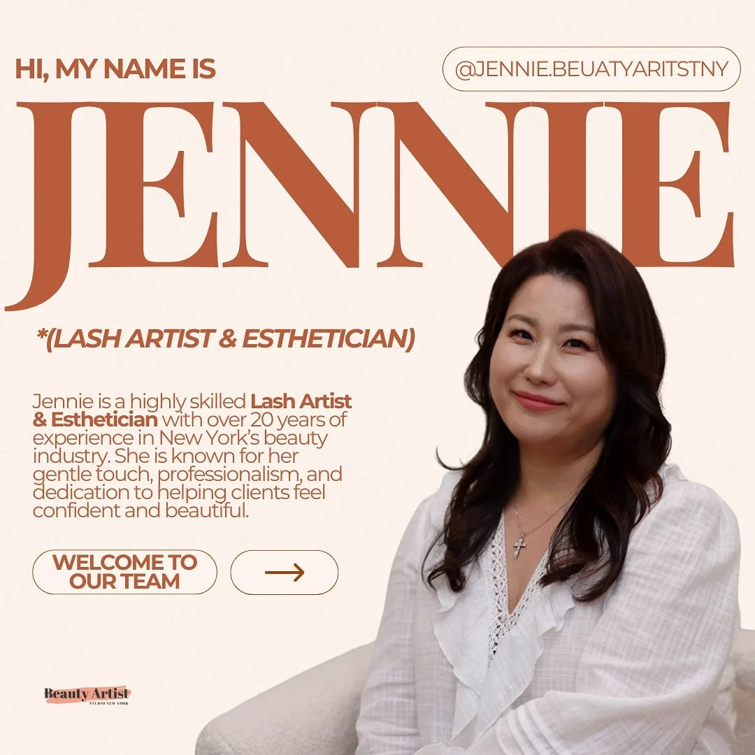✨ Meet Our New Artist &ndash; Jennie Chong ✨ We&rsquo;re so excited to welcome Jennie to the Beauty Artist team! 🥰⁠
⁠
With 20+ years of experience in the beauty industry, Jennie is a licensed Esthetician &amp; Lash Artist. She&rsquo;s known for her 