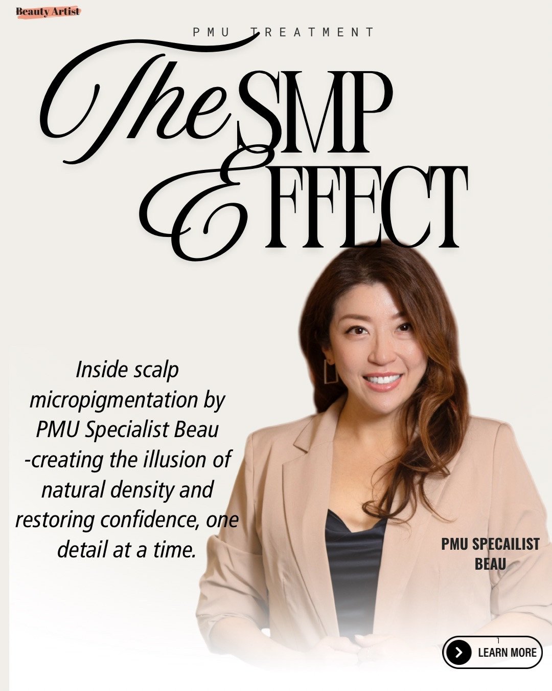 Did you know we offer Scalp Micropigmentation (SMP)?

If you&rsquo;re experiencing thinning hair, a receding hairline, or sparse areas, SMP may be the confidence boost you&rsquo;ve been looking for.

Meet PMU Specialist Beau, whose meticulous techniq