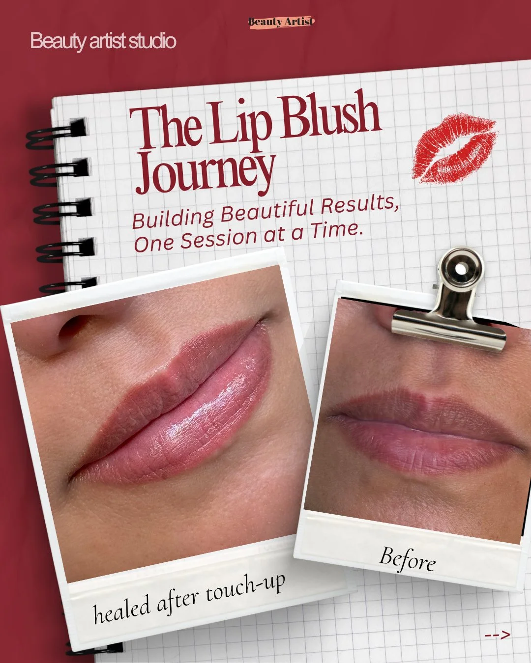 Afraid of Getting Lip Blush? 💋

Swipe through to see why the best results are built over time&mdash;not in a single session.

One of the biggest misconceptions about Lip Blush is that your lips should look &ldquo;perfect&rdquo; after the first appoi