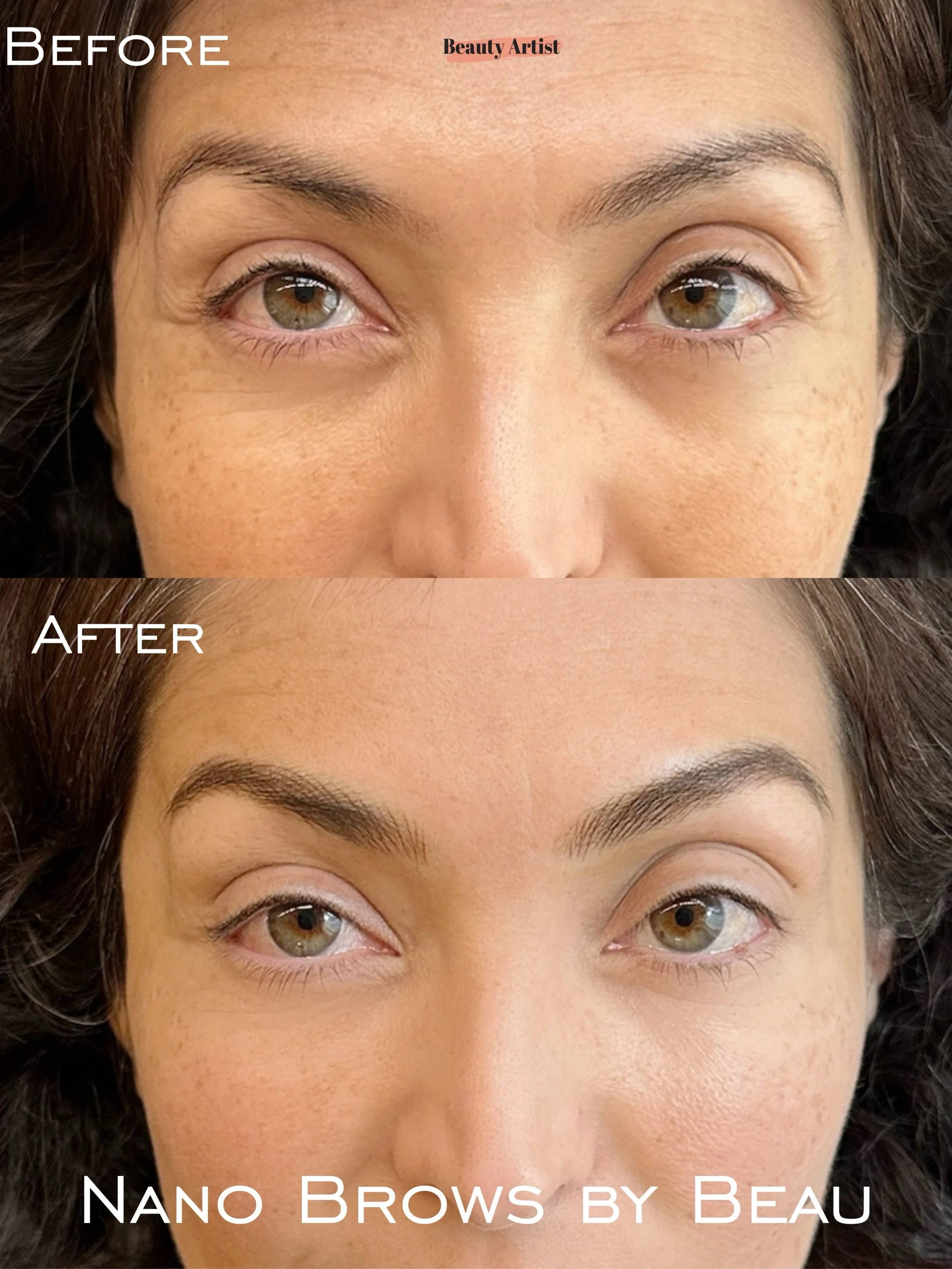 Nano Hairstroke Brows by Beau @beau.beautyartistny ✨

Soft, realistic hairstrokes designed to blend seamlessly with her natural brow hair.

The goal was not to create a completely new brow, but to add subtle fullness and definition exactly where she 
