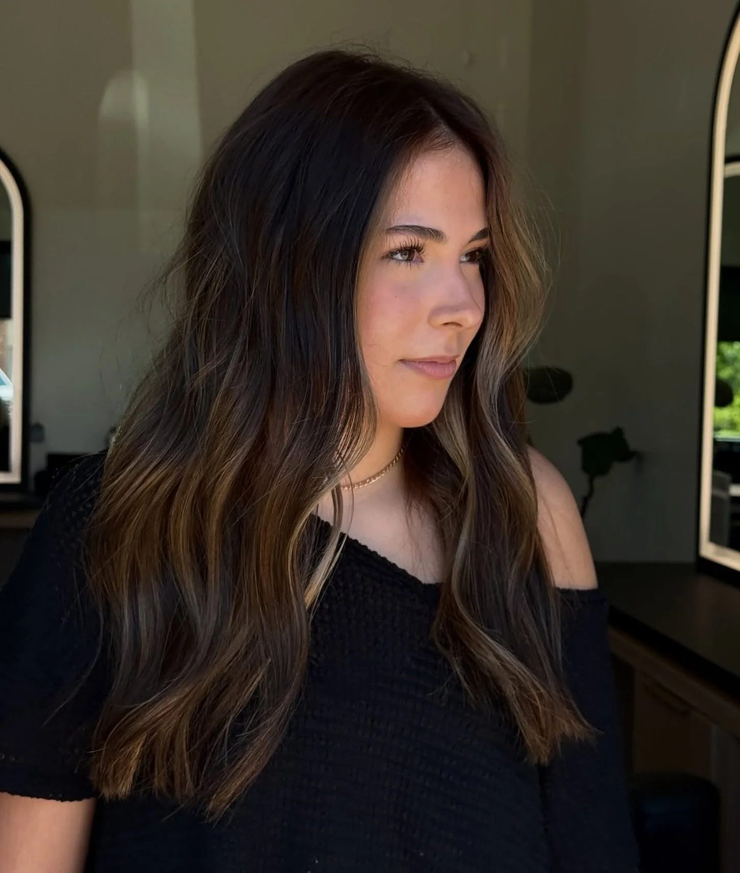 Rich brunette tones never go out of style. Depth, dimension, and healthy-looking shine all in one appointment.

Thinking about going darker or refreshing your current color? Send us a message to get started.

SEO: Tulsa Hair Salon | Claremore Hair Sa