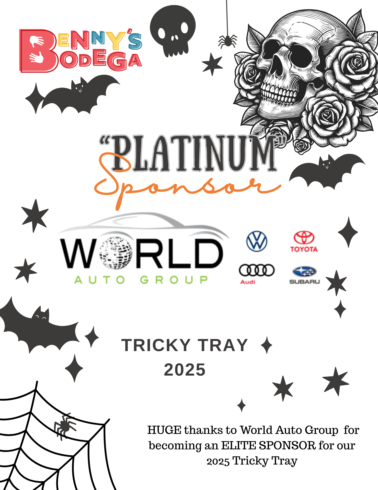 White and Black Illustrative Halloween Party Invitation Flyer.png