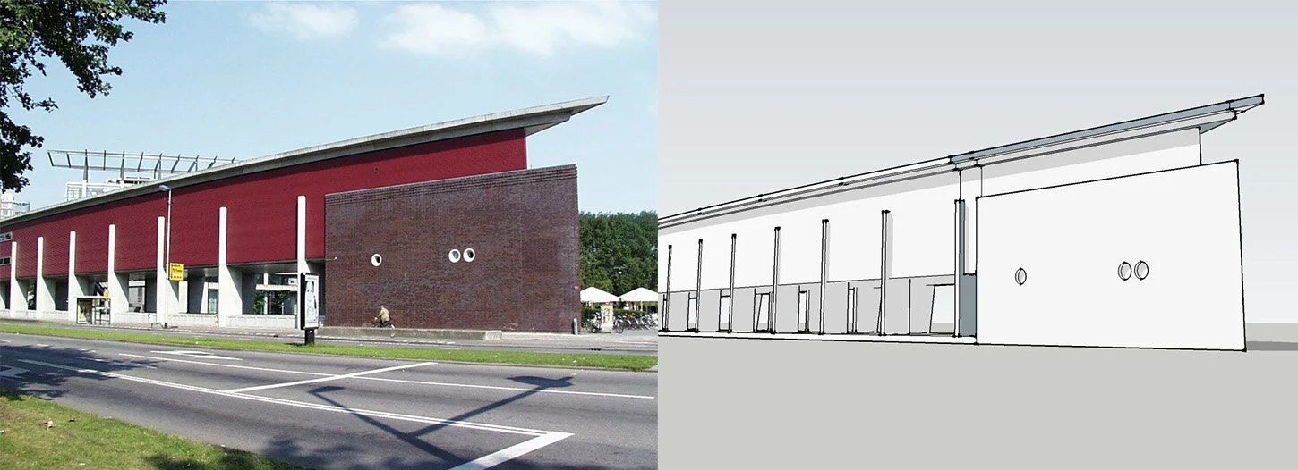 A Group Project in which my team and I digitally and physically model the NAI: Netherlands Architecture Institute.