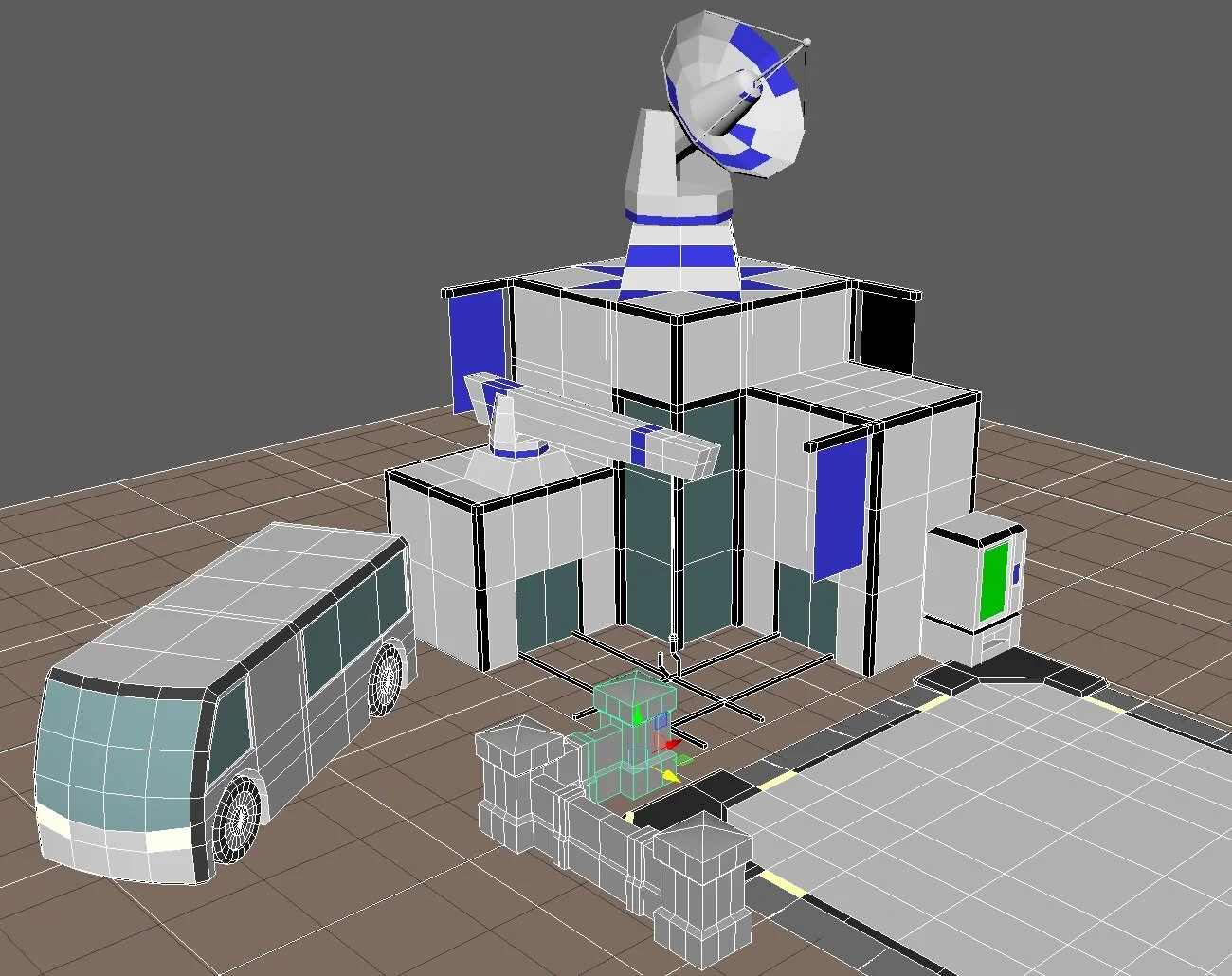 Planetary Control: A series of game objects need to feature a variety of sizes to serve as cover, Objectives like the player base and the control pad which reinforces unit stats.