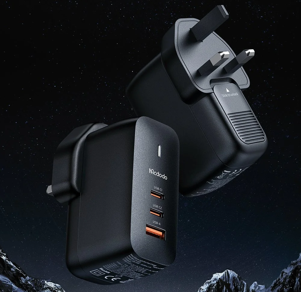 65W Triple USB Adaptor Super Fast Charger