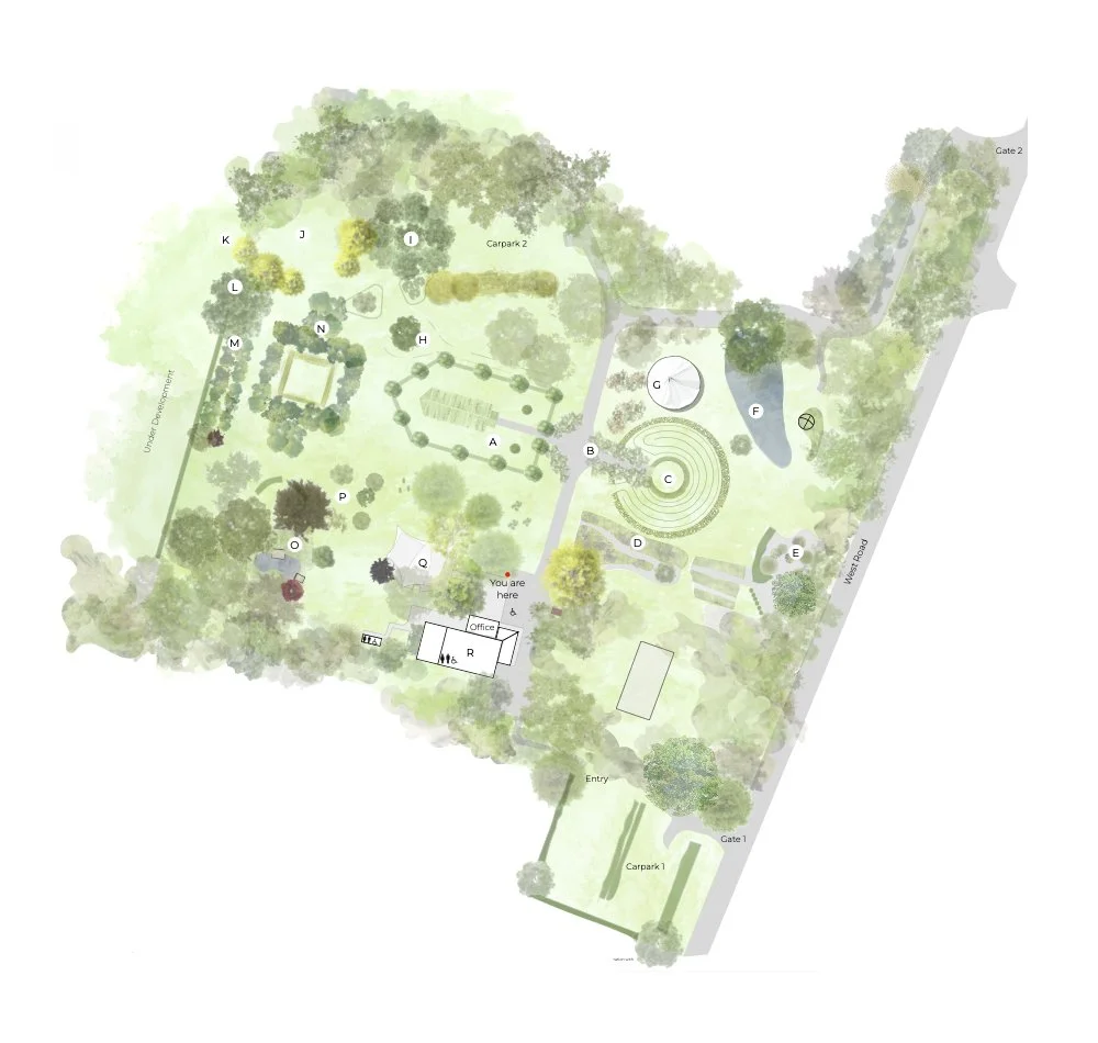 TreeChurch and Gardens Map