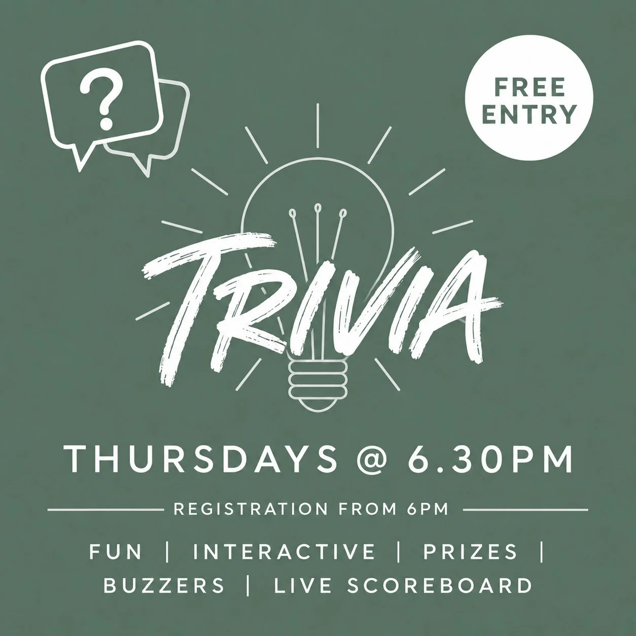 Thursday Night Trivia