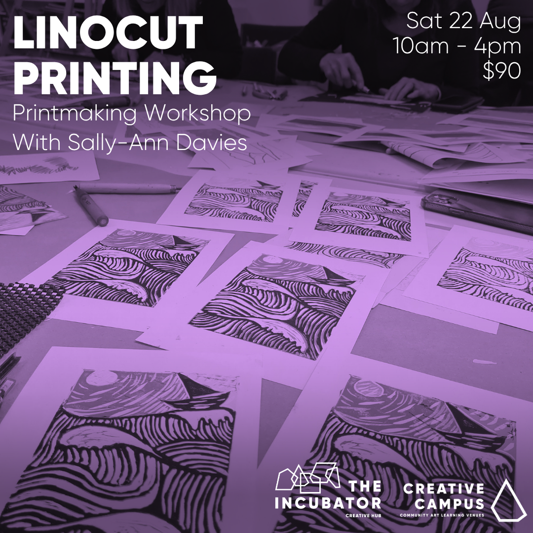 Linocut Printing @ The Creative Hub - Tauranga
