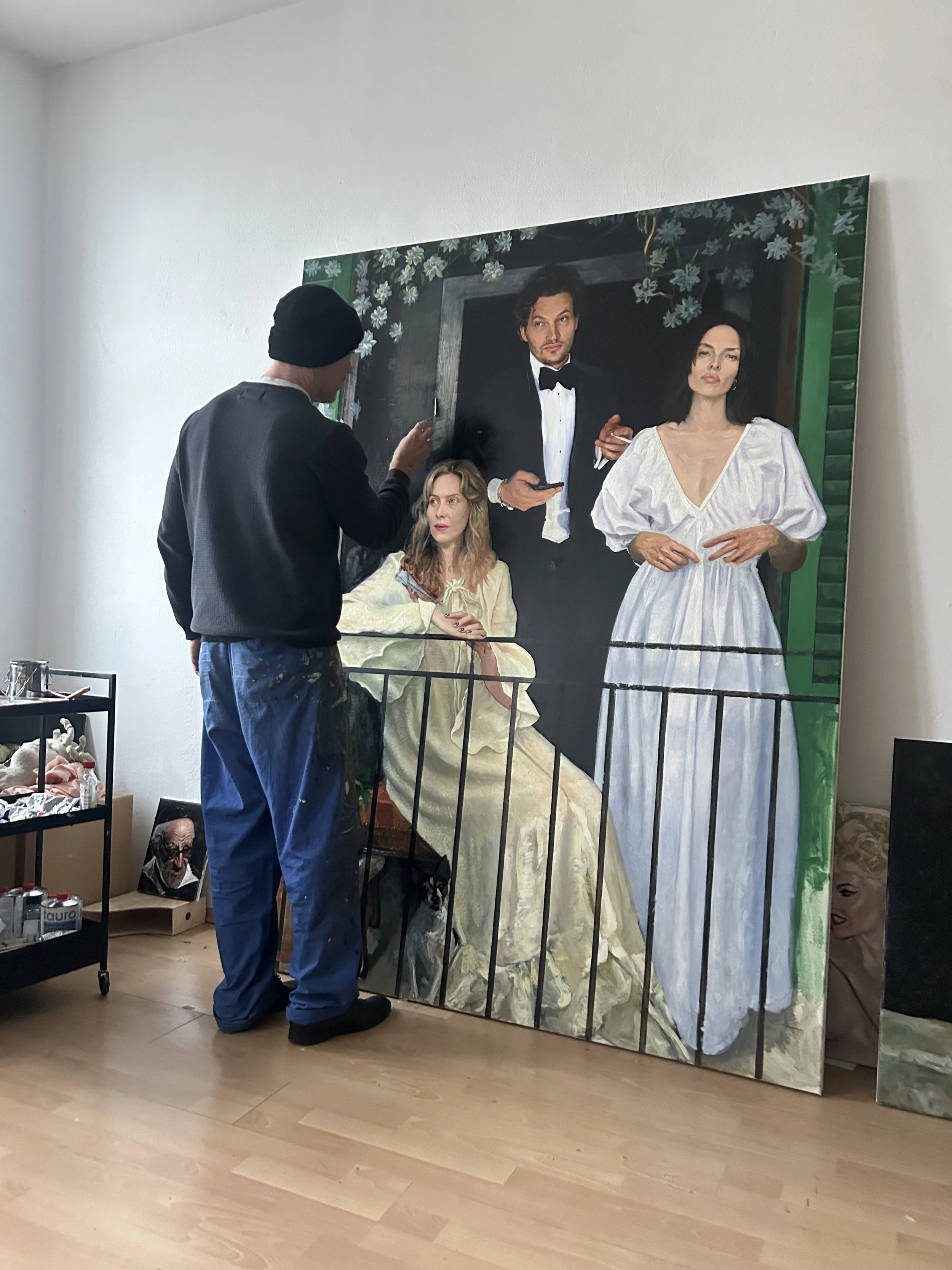  David in his studio on Torstrasee in Berlin 