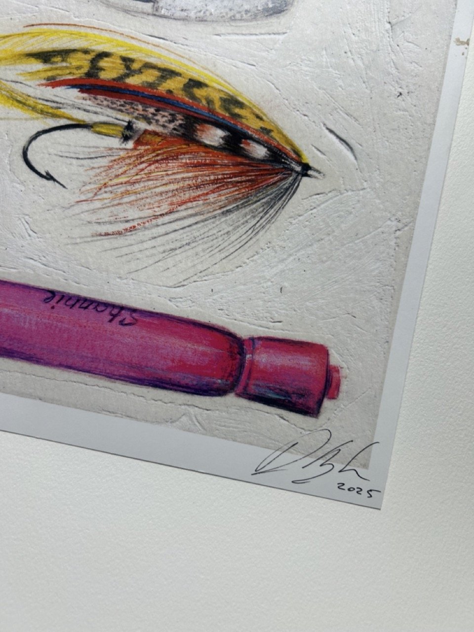 Signed print by David Briker