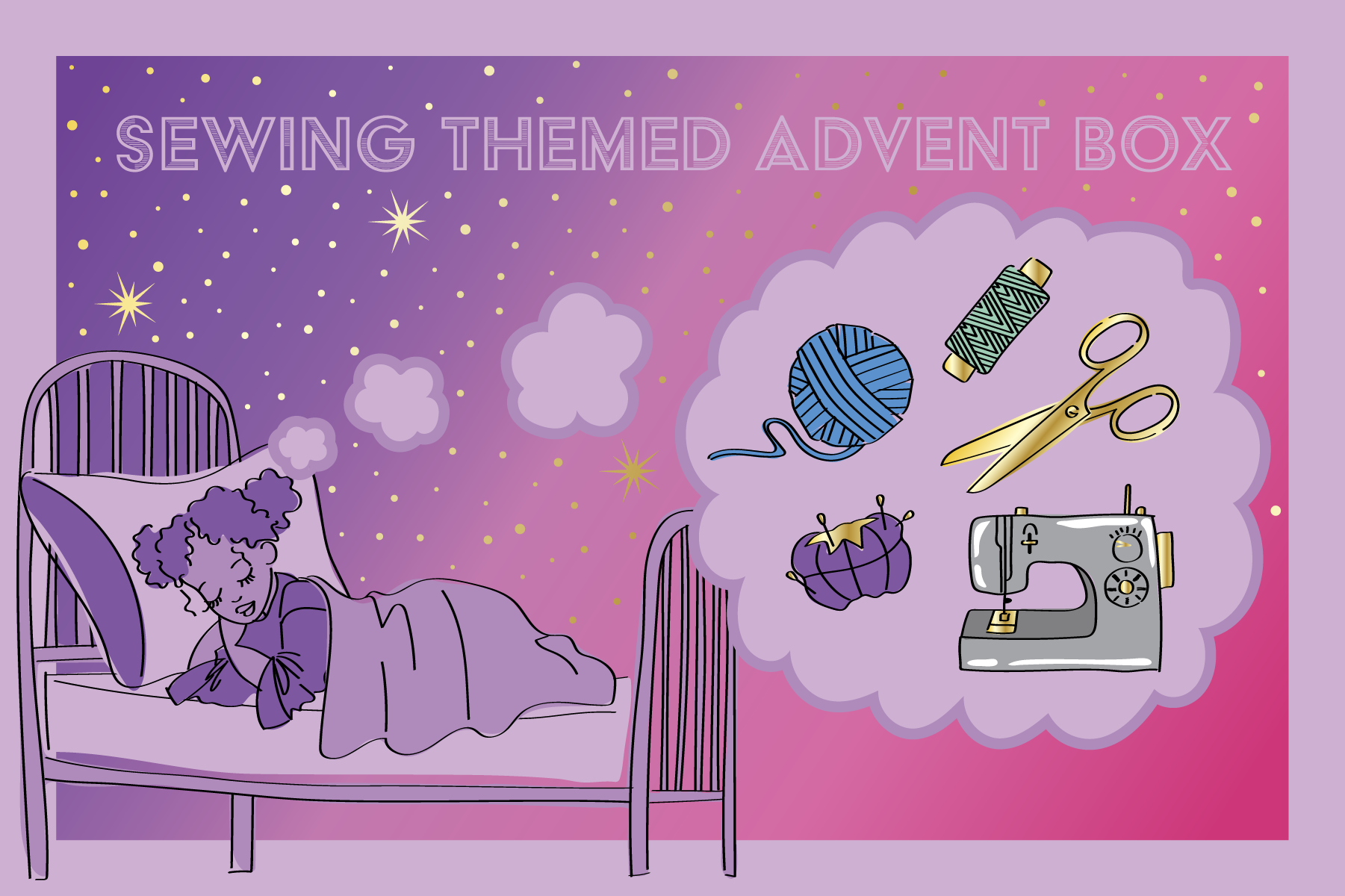 2025 SewNaturalDane 12 Day Sewing Themed Advent Box