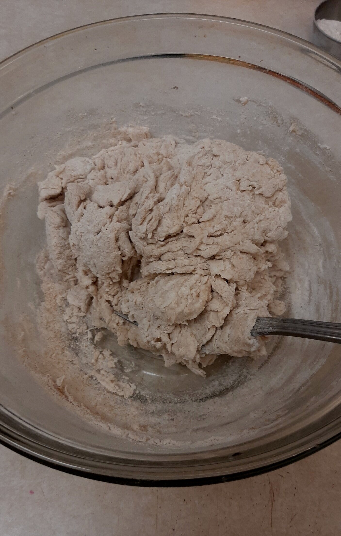 Stir until dough comes together