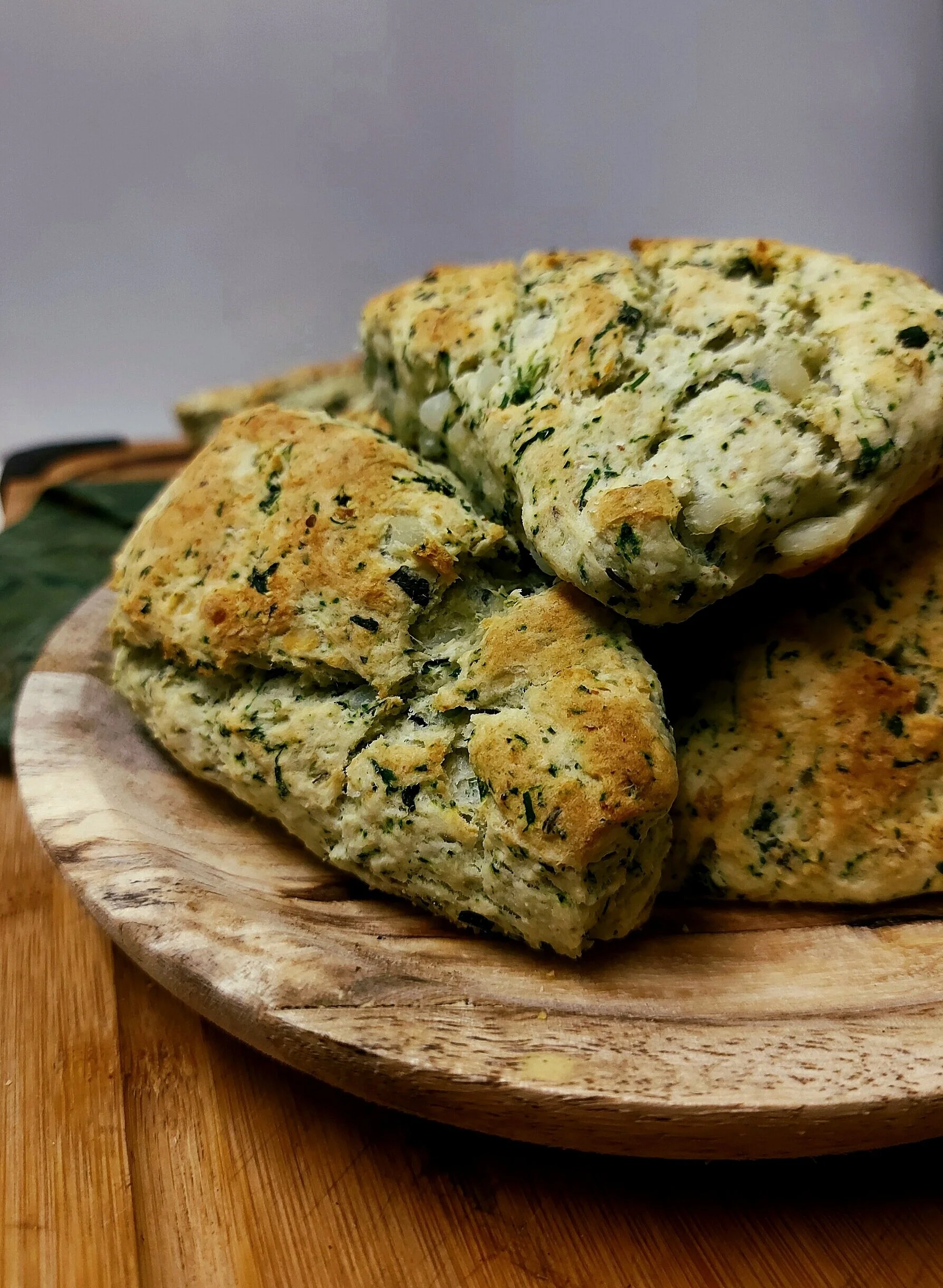 Stinging Nettle Potato Biscuits