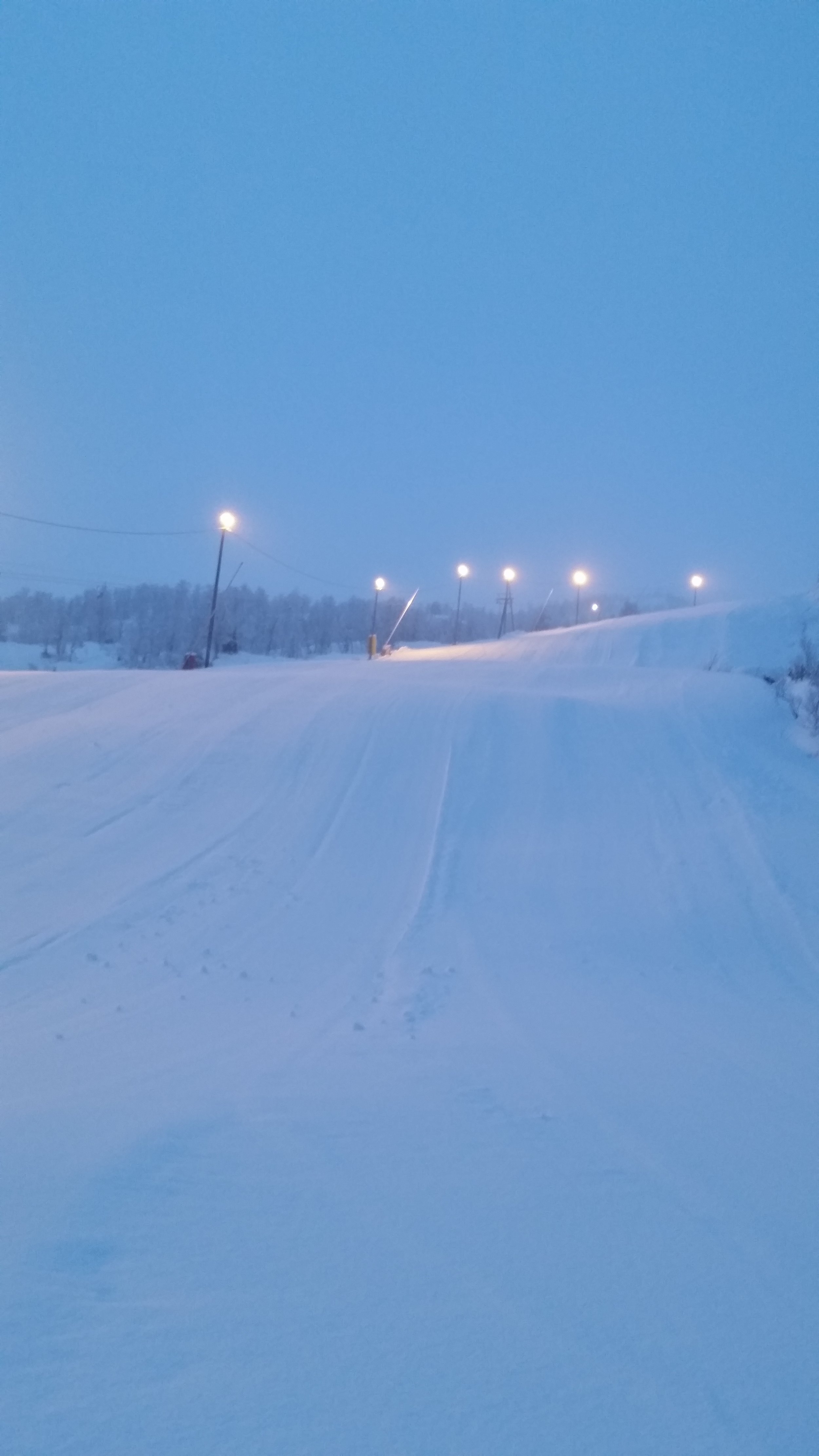 2. Desember - Øvre del er ferdig snølagt og nypreppa