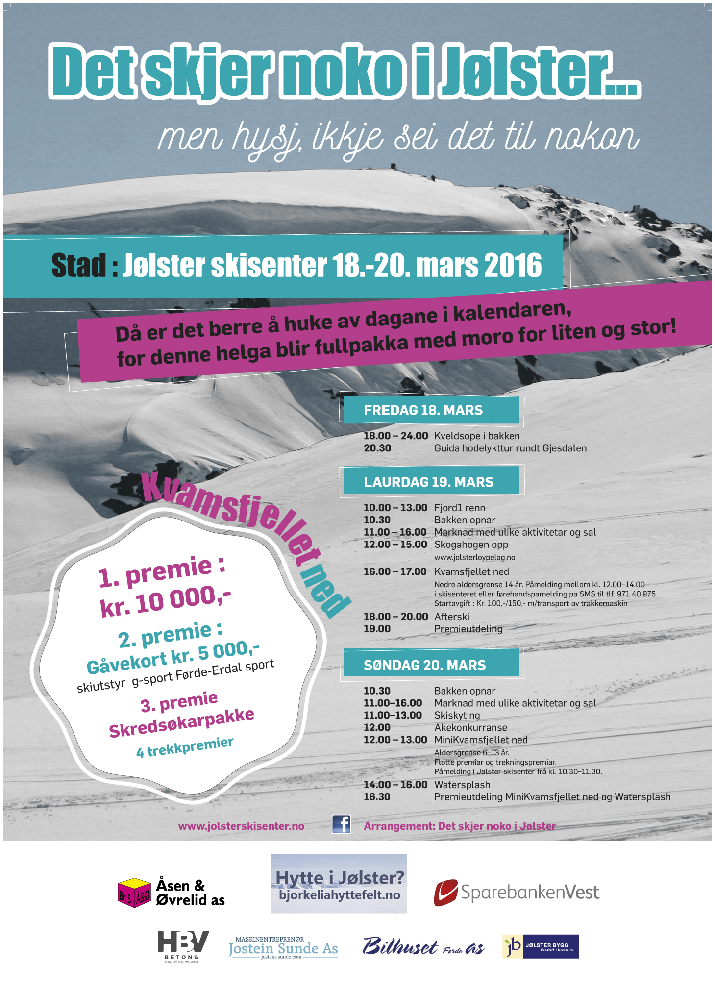 Kvamsfjellet ned 19. mars