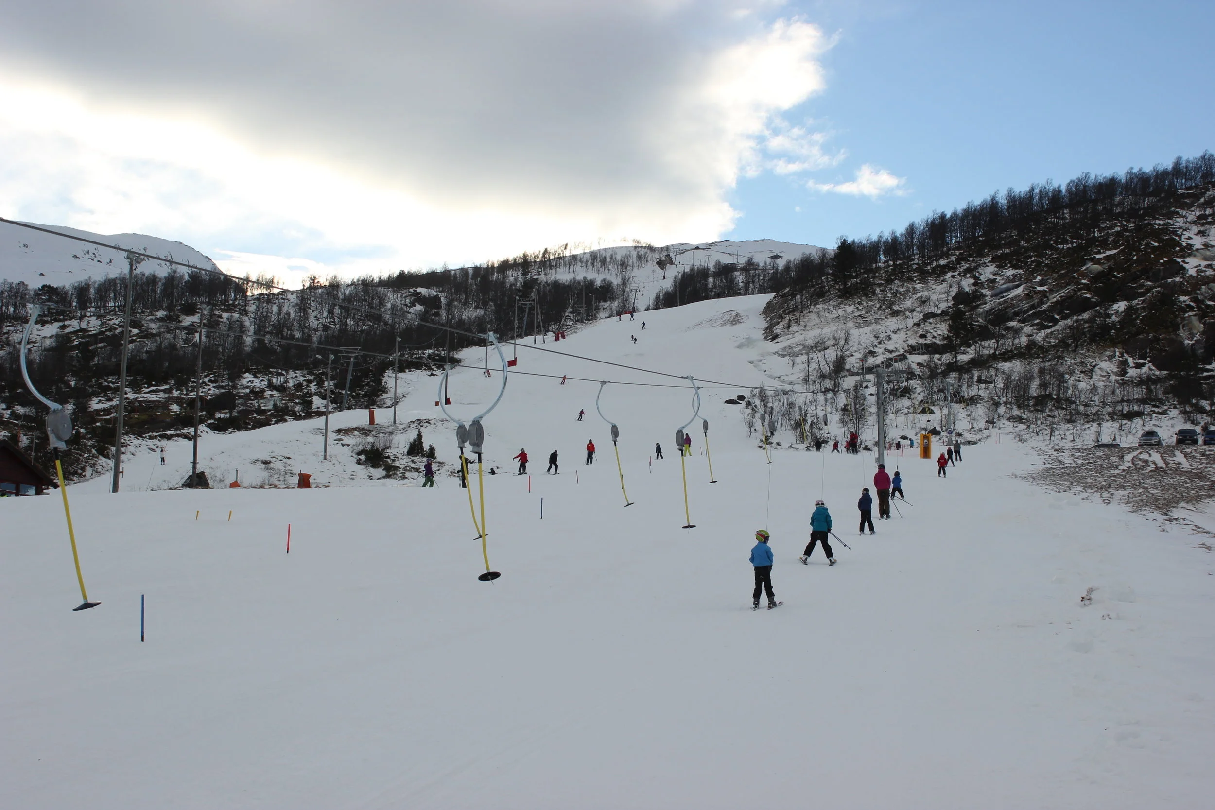 Fine forhold i bakkene i dag