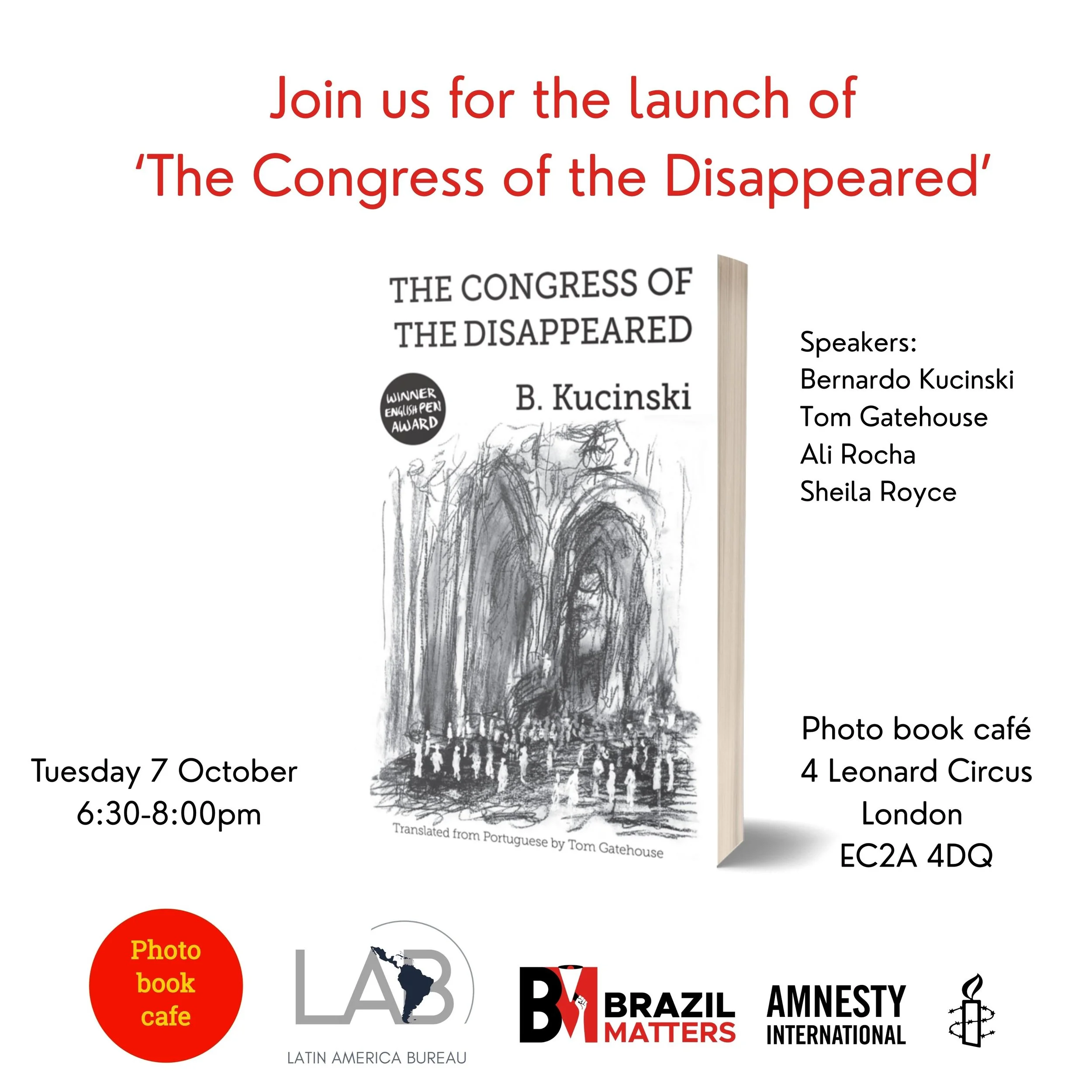 Book Launch: The Congress of the Disappeared by Bernardo Kucinski