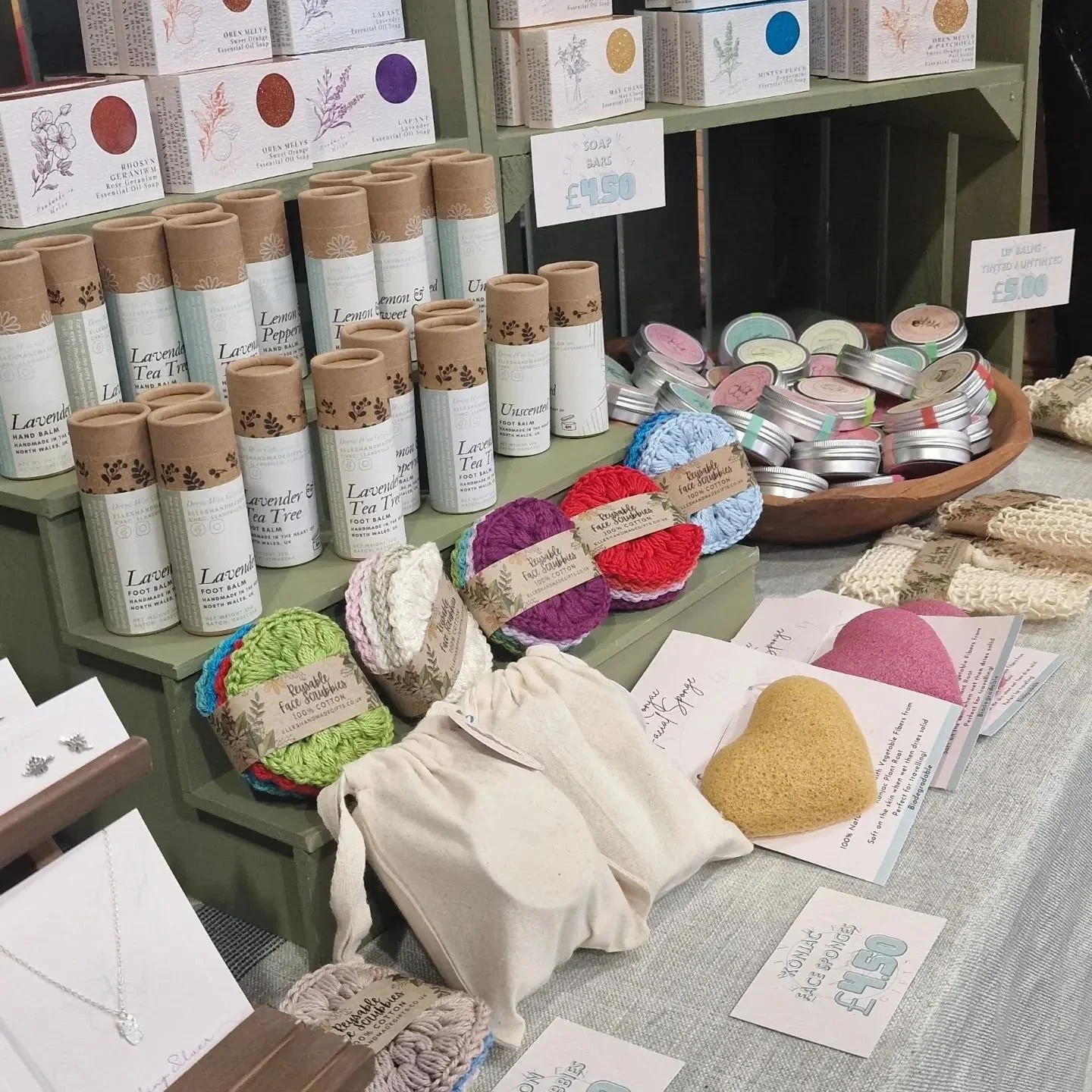 Thank you for an amazing 3 days at @ruthin_market_hall!

Our Lip Balms, scarves, blankets and Jewellery were definitely firm favourites this week. 🌟

Guess what! We're back there next week too! 💐
.
.
.
#ruthin #artisanmarkets #markets #artisangifts