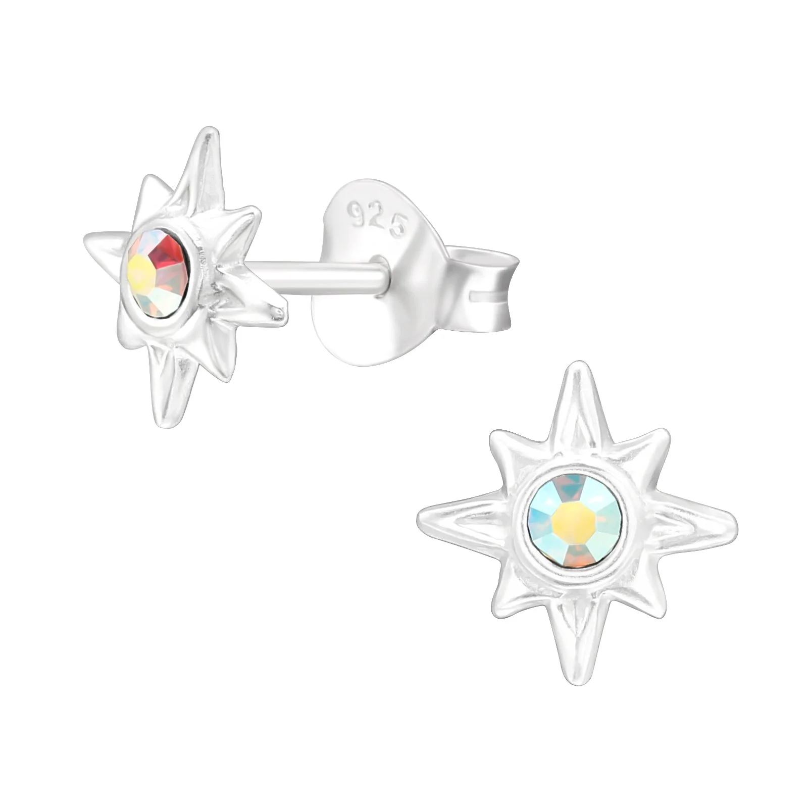 Northern Star Sterling Silver Stud Earrings