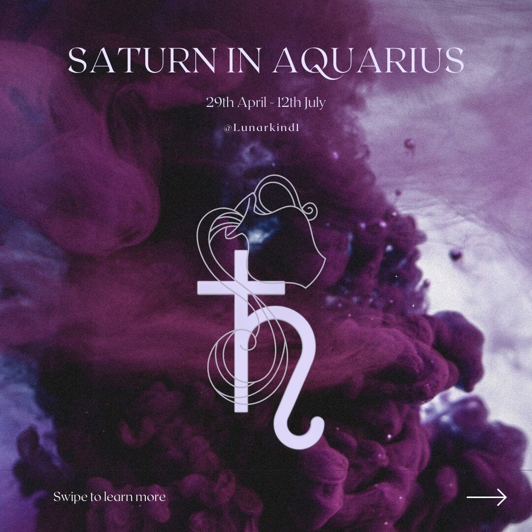 What you need to know about Saturn&rsquo;s transit into Aquarius.

🪐Saturn made its way into the sign of Aquarius on the 29th April. Here, Saturn gains strength as it sits in its Mooltrikona sign. Mooltrikona signs are where planets feel the most co