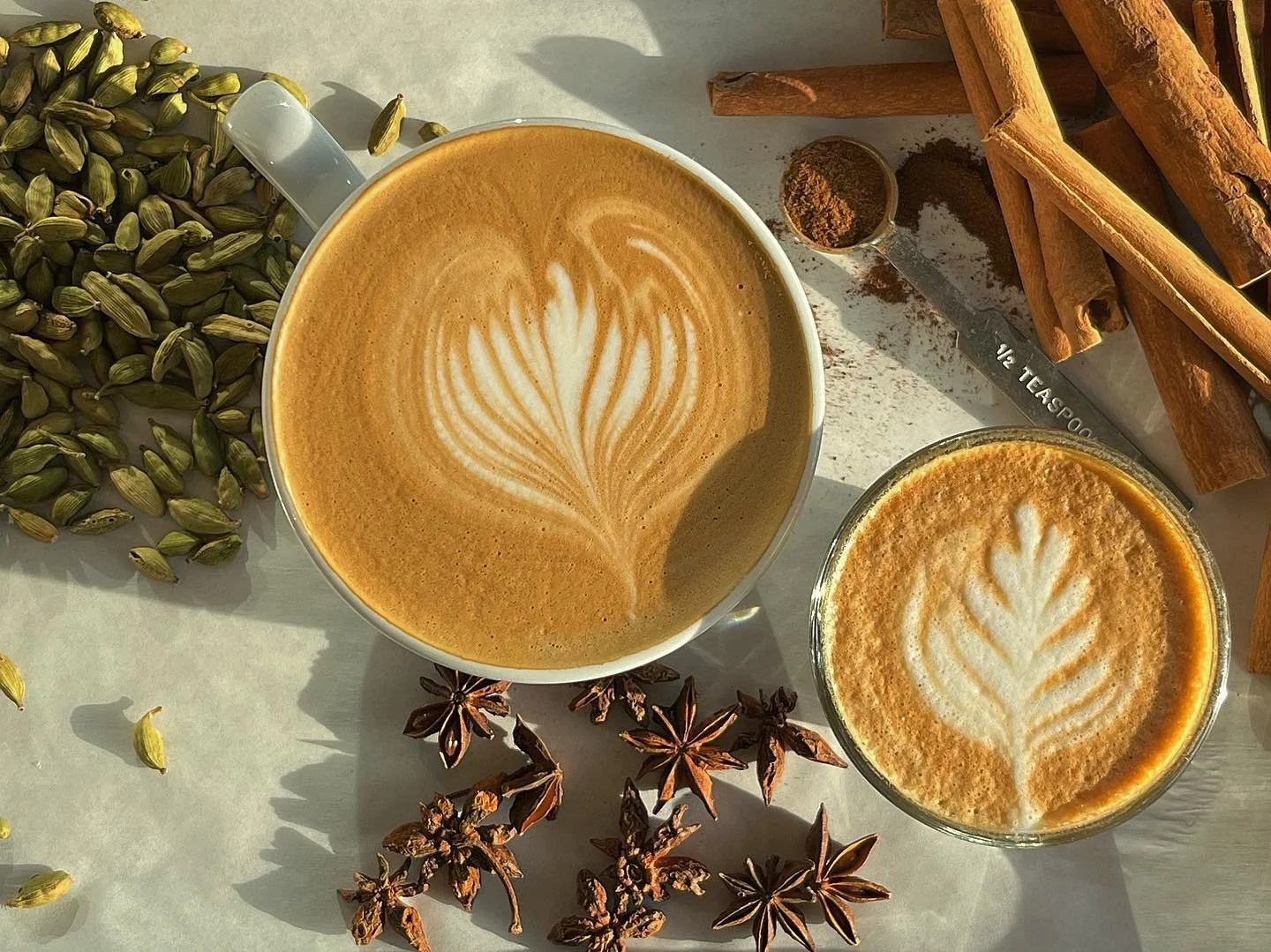 Introducing our November drink specials!🍁

Please welcome back to our beloved Cardamom &amp; Clove syrup, as well as our *new* favorite&hellip; Ginger Molasses! Both a sweet and warm addition you can add to any drink on our menu. Now available throu