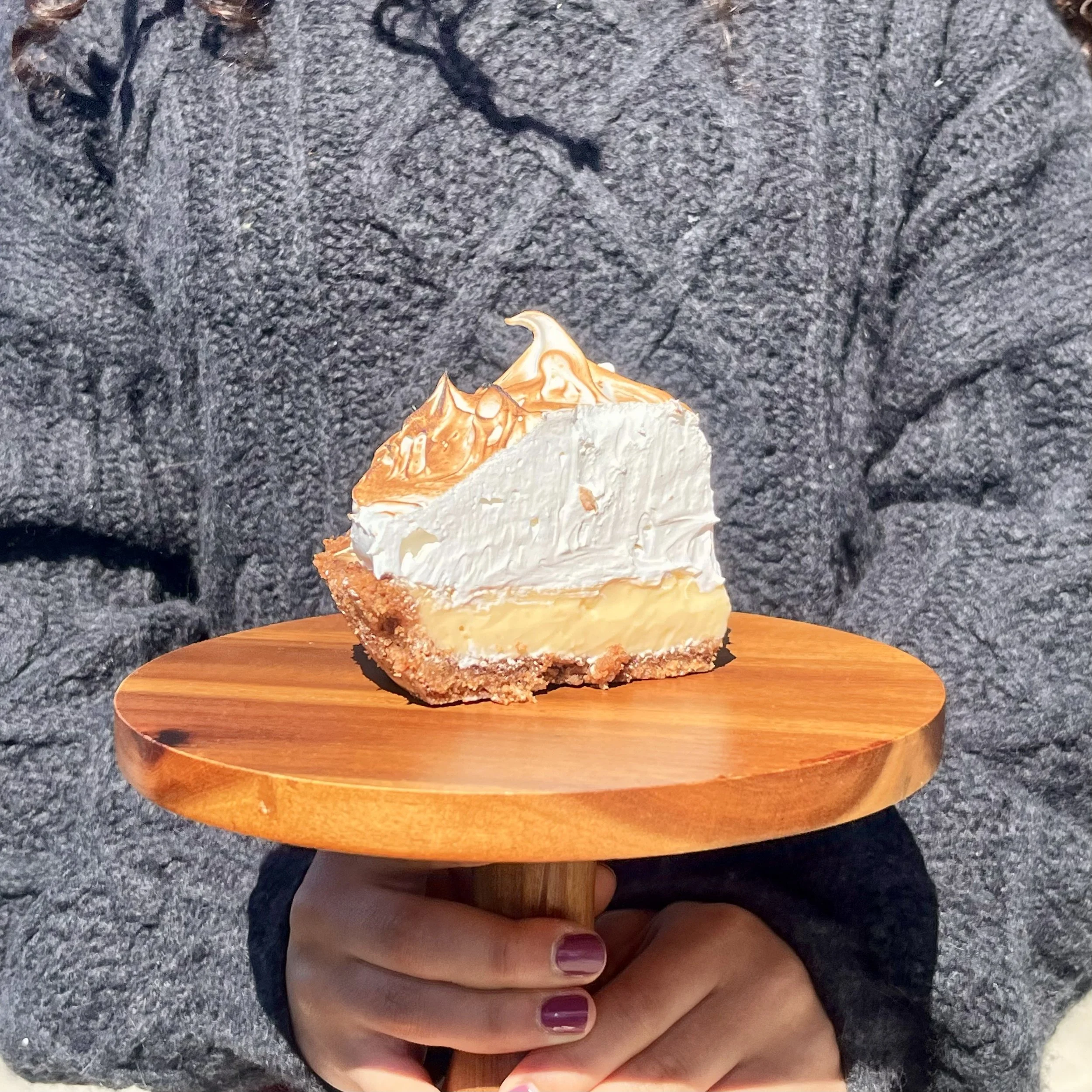 slice of lemon meringue pie