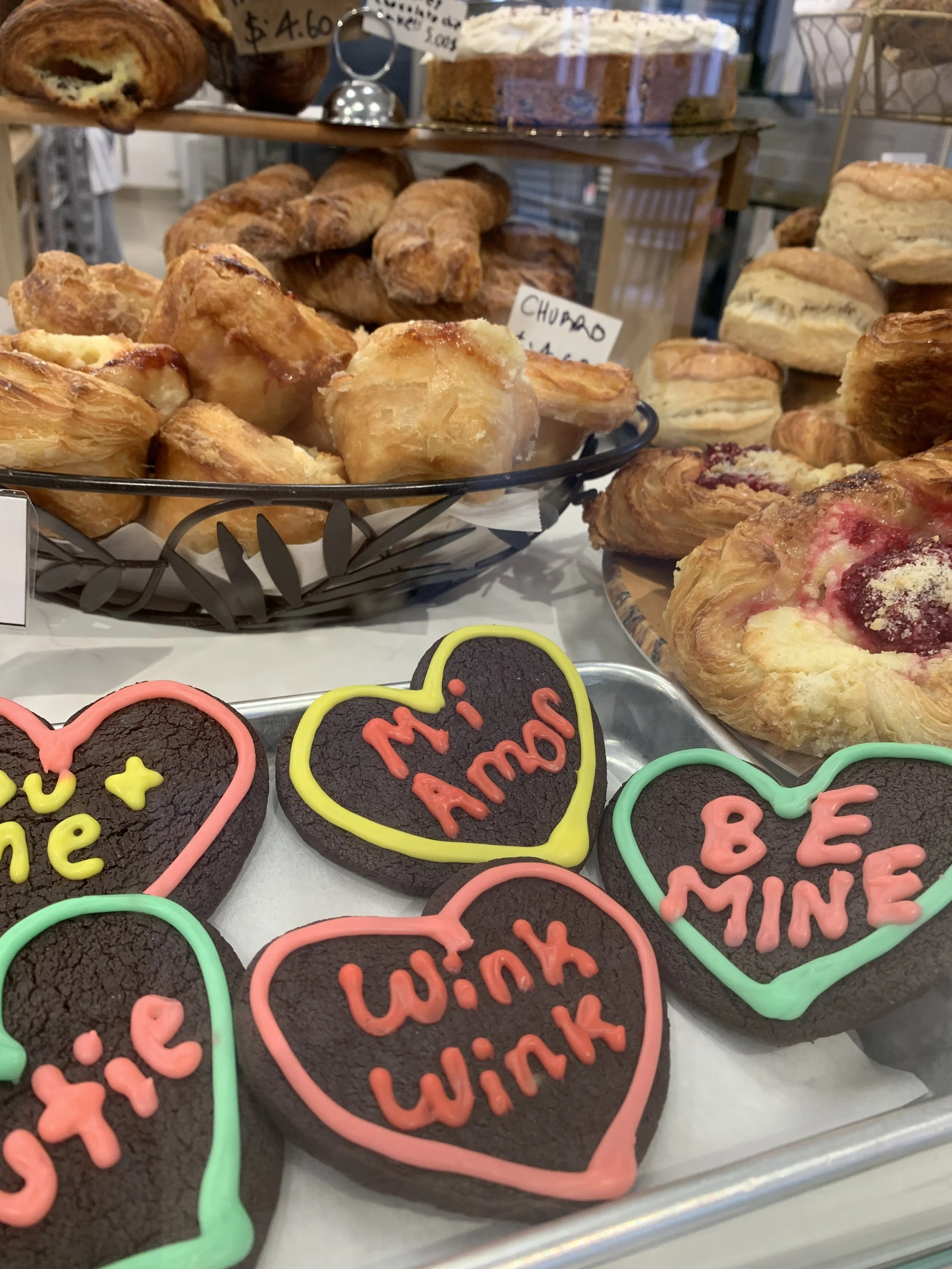 conversation heart cookies