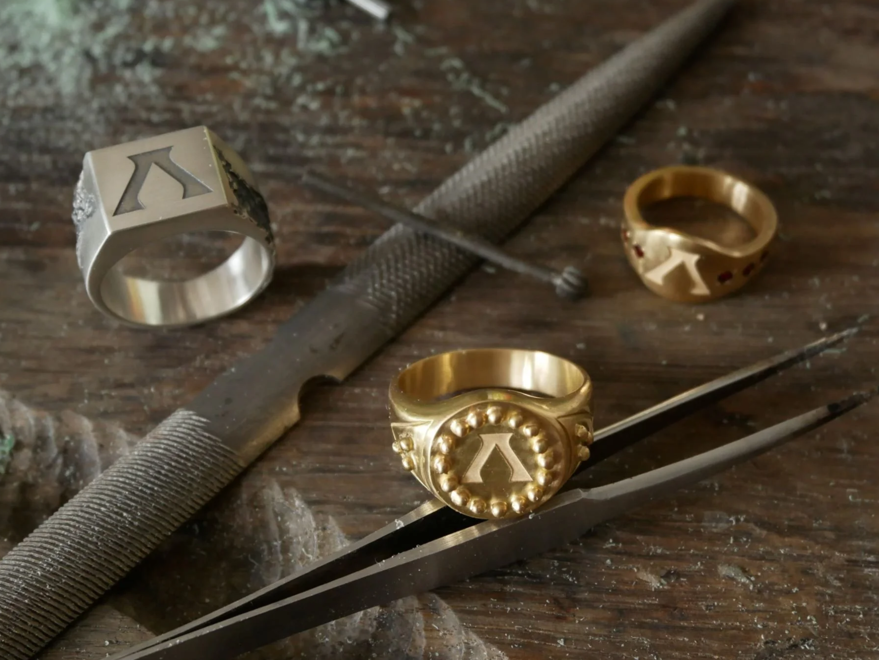 Bagues réalisées pour la présentation du jeu Anno à Los Angeles pour Ubisoft