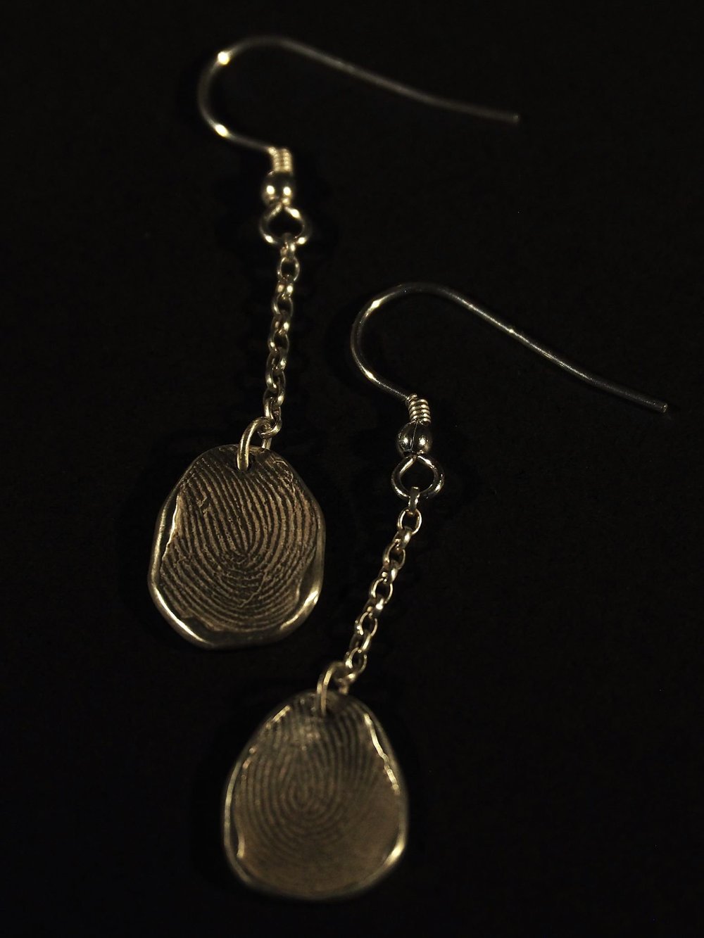 Boucles D'oreilles Pendantes En Argent 925 - Fermoir Dormeuse - Occasion