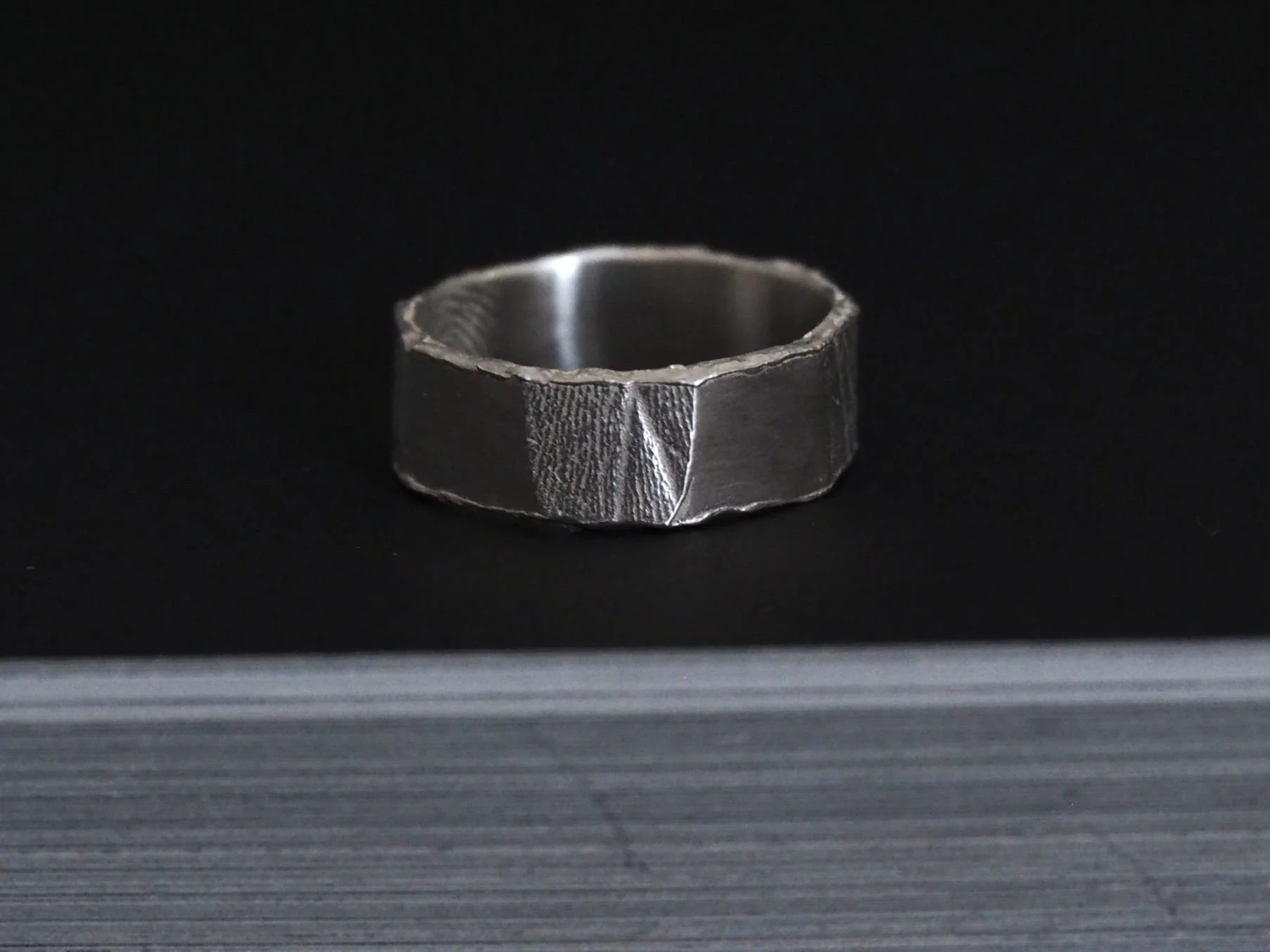 Anneau empreinte des lignes de la main