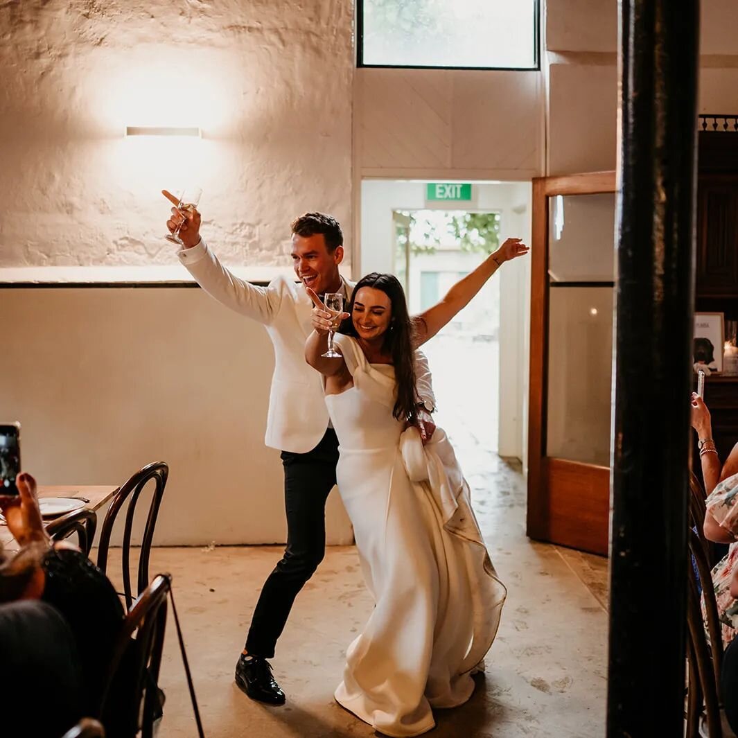 Watching these two shimmy in with these massive smiles was such a treat. Especially after their ceremony endured a huge downpour. No wet blankys here. Only good vibes ⚡ Thanks for having me, Parkers! 

📷 @zweckphotography 

@euroabutterfactory 
@duu