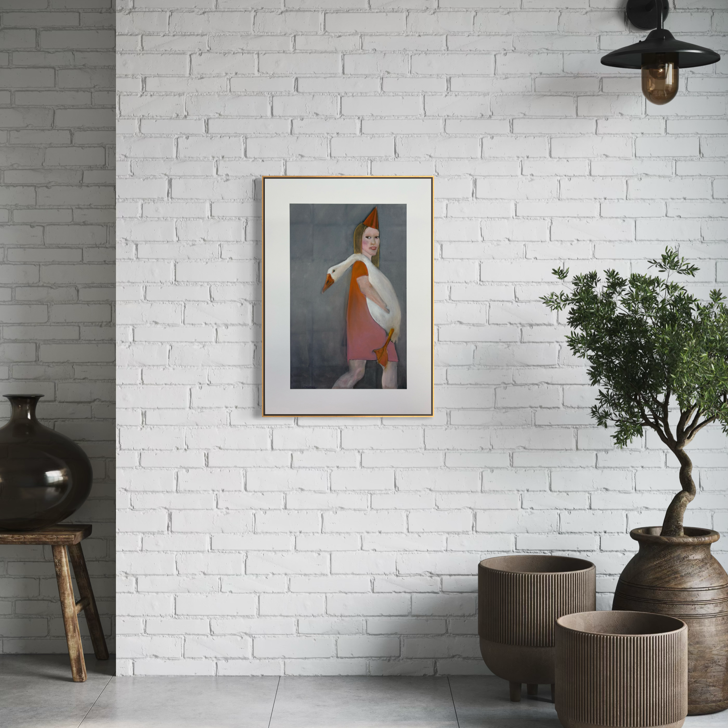 The Pink Dress Print