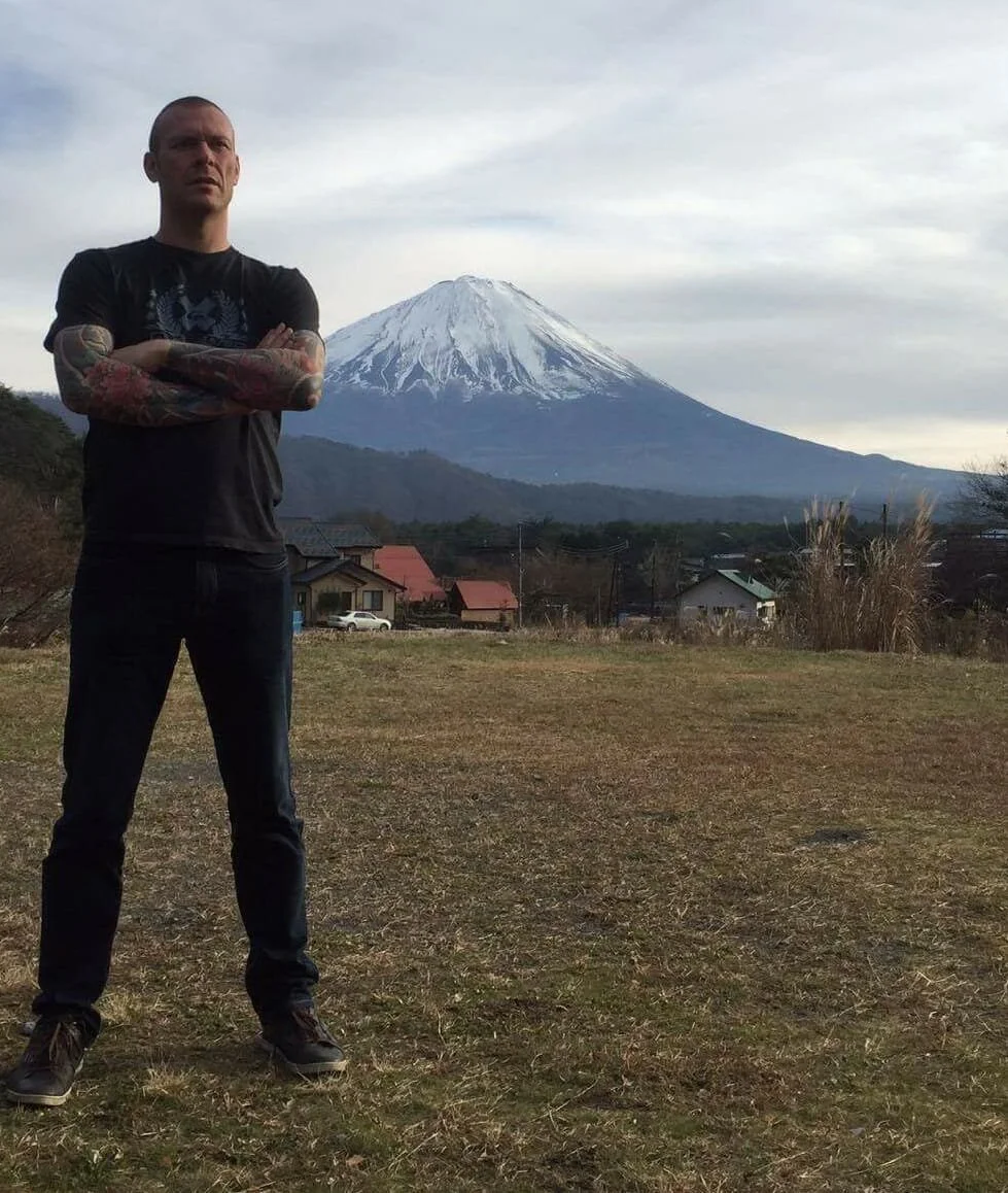 Olivier at mount Fuji Japan 2018