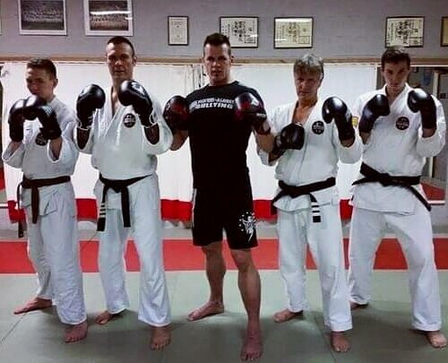 Muay Thai training with Marc De Wit  after karate 2015