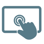 Geometric drawing of an outline square with sections divided by vertical, horizontal, and diagonal lines.