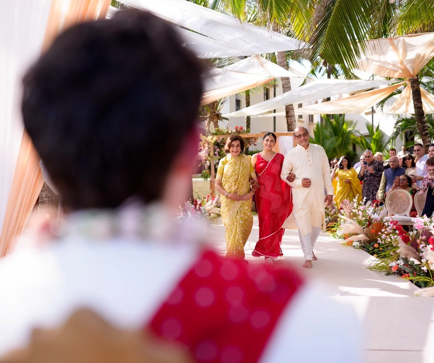Groom&rsquo;s eye view.