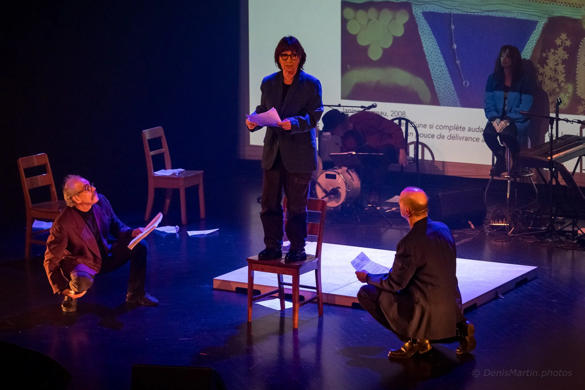 Cabaret Gauvreau !, sous la direction de Lorraine Pintal.  Avec: Julie Vincent, Jean-François Casabonne, Roger La Rue, Yves Desrosiers, Catherine Le Saunier