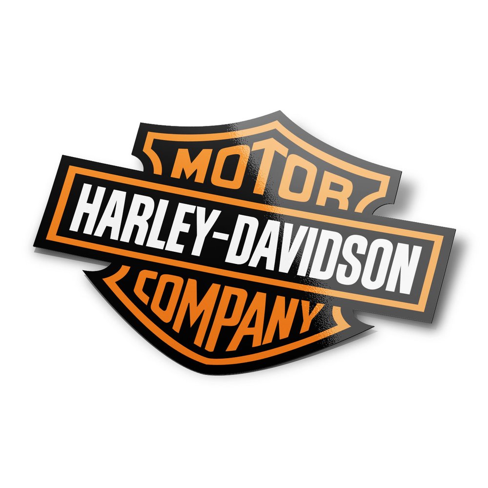 Stickers Harley Davidson logo moto à la forme — L'Atelier à Stickers
