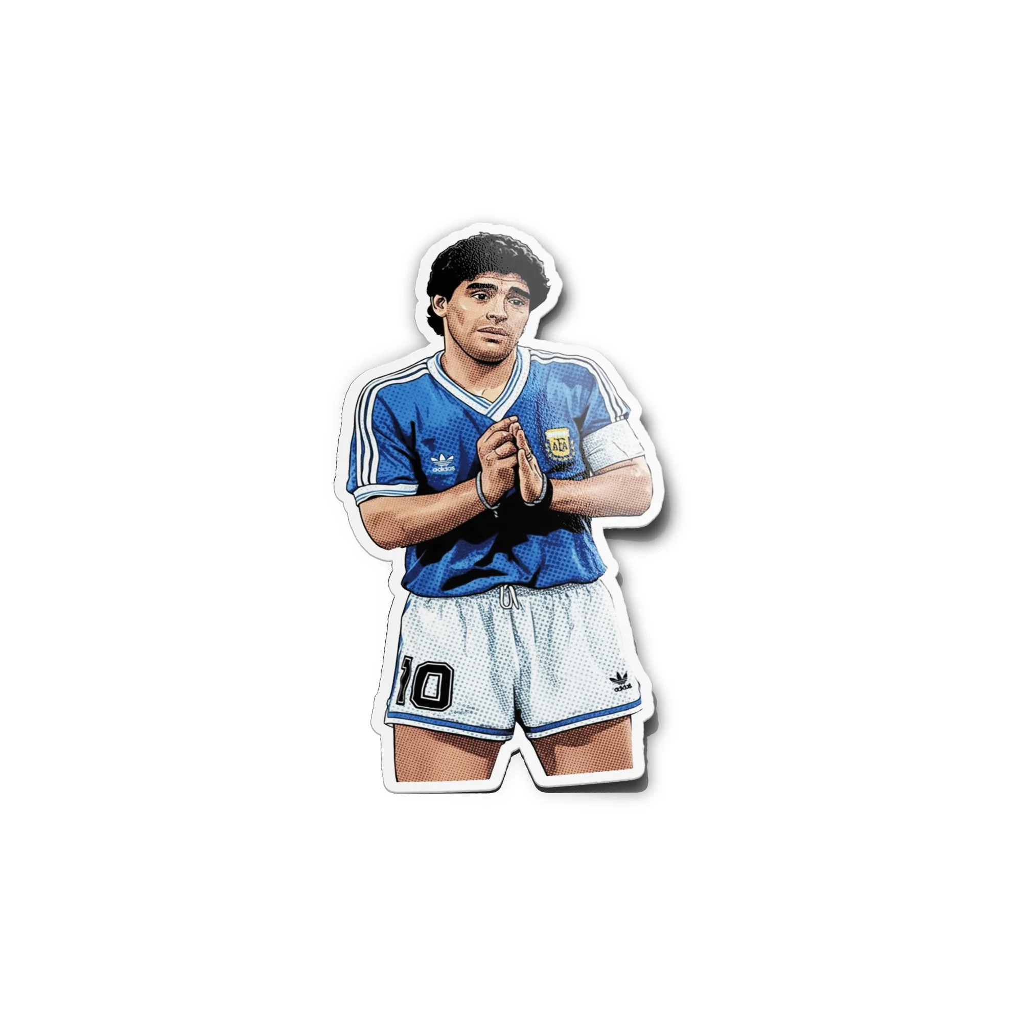 Sticker Vinyle Légende Football Argentine Napoli Diego Numéro 10 Dios