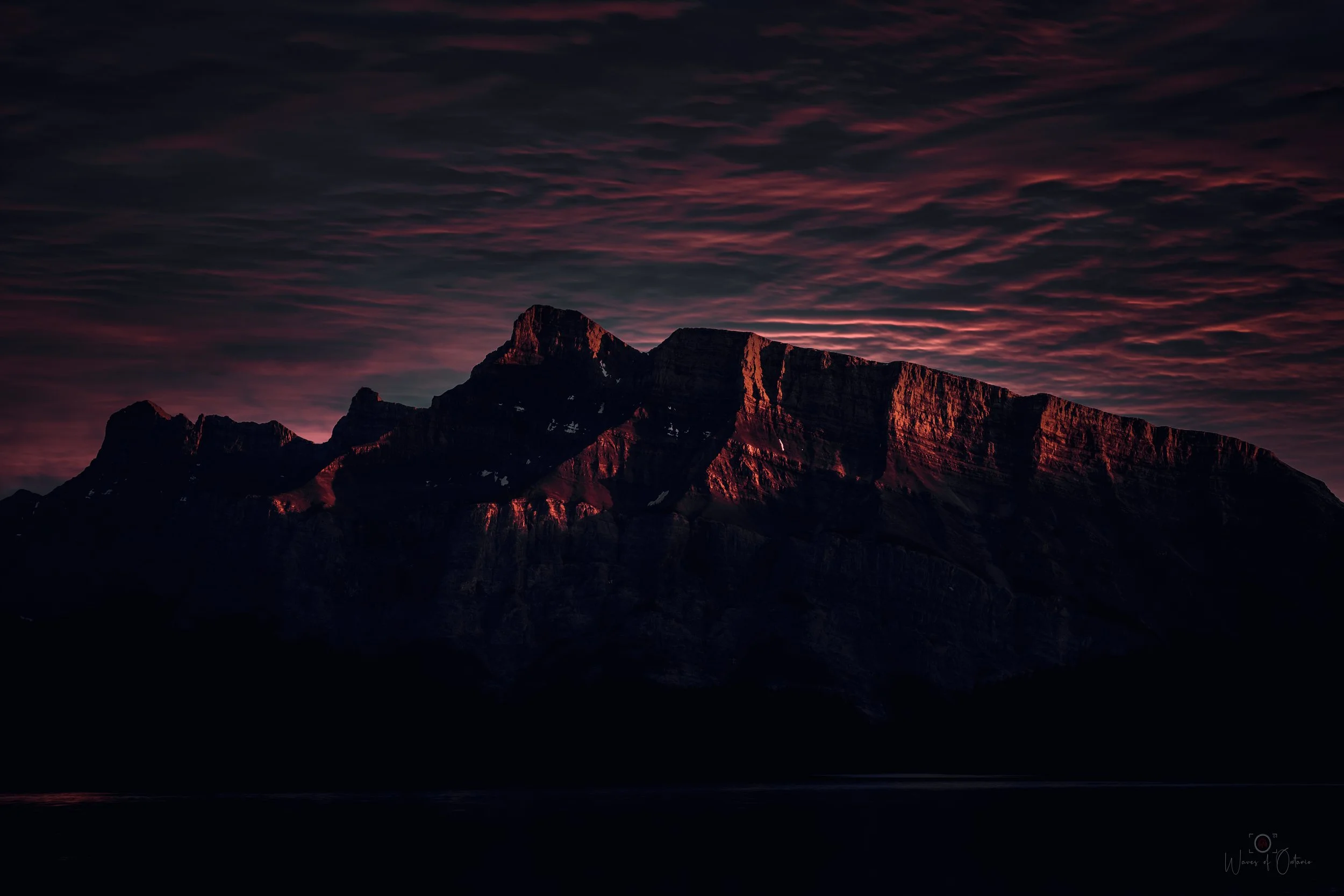 Mount Rundle sunset, Banff, AB