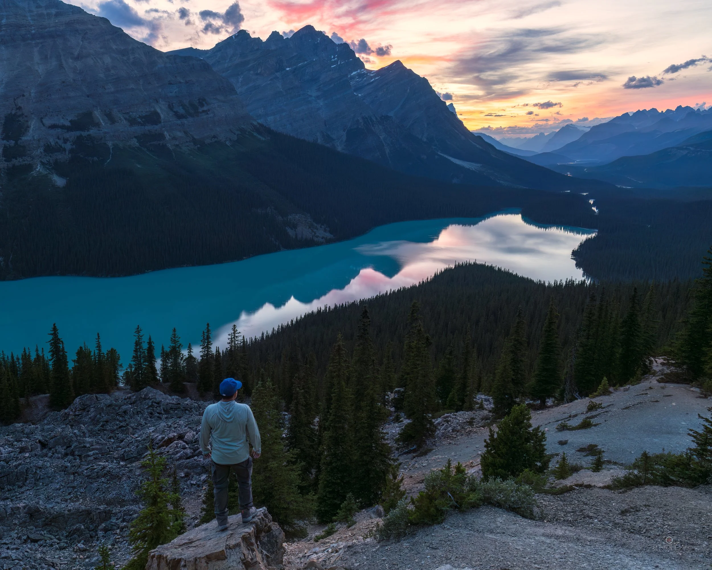 Sunset at Peyto Lake, Banff National Park