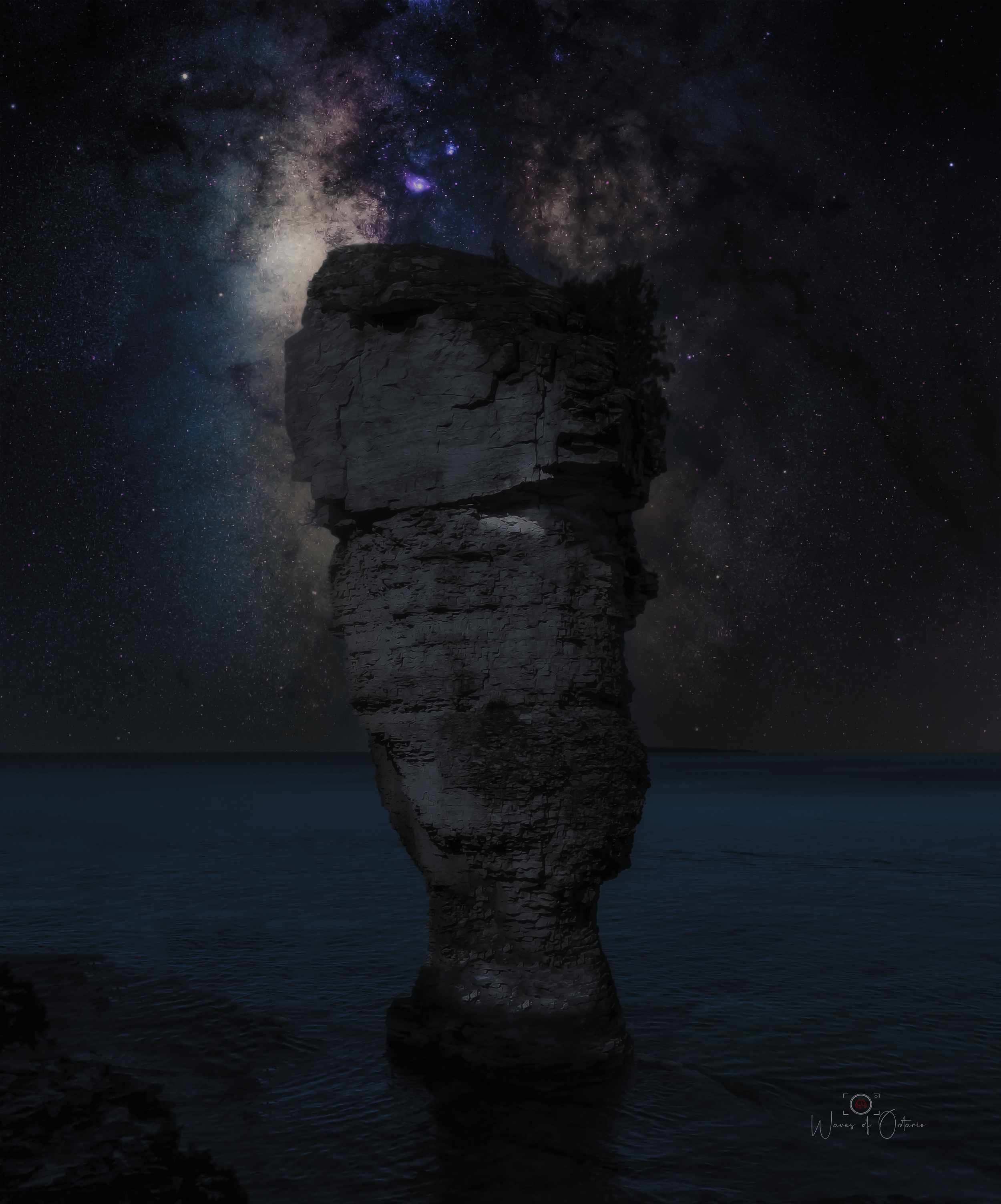 Milkyway Flowerpot at Tobermory, ON