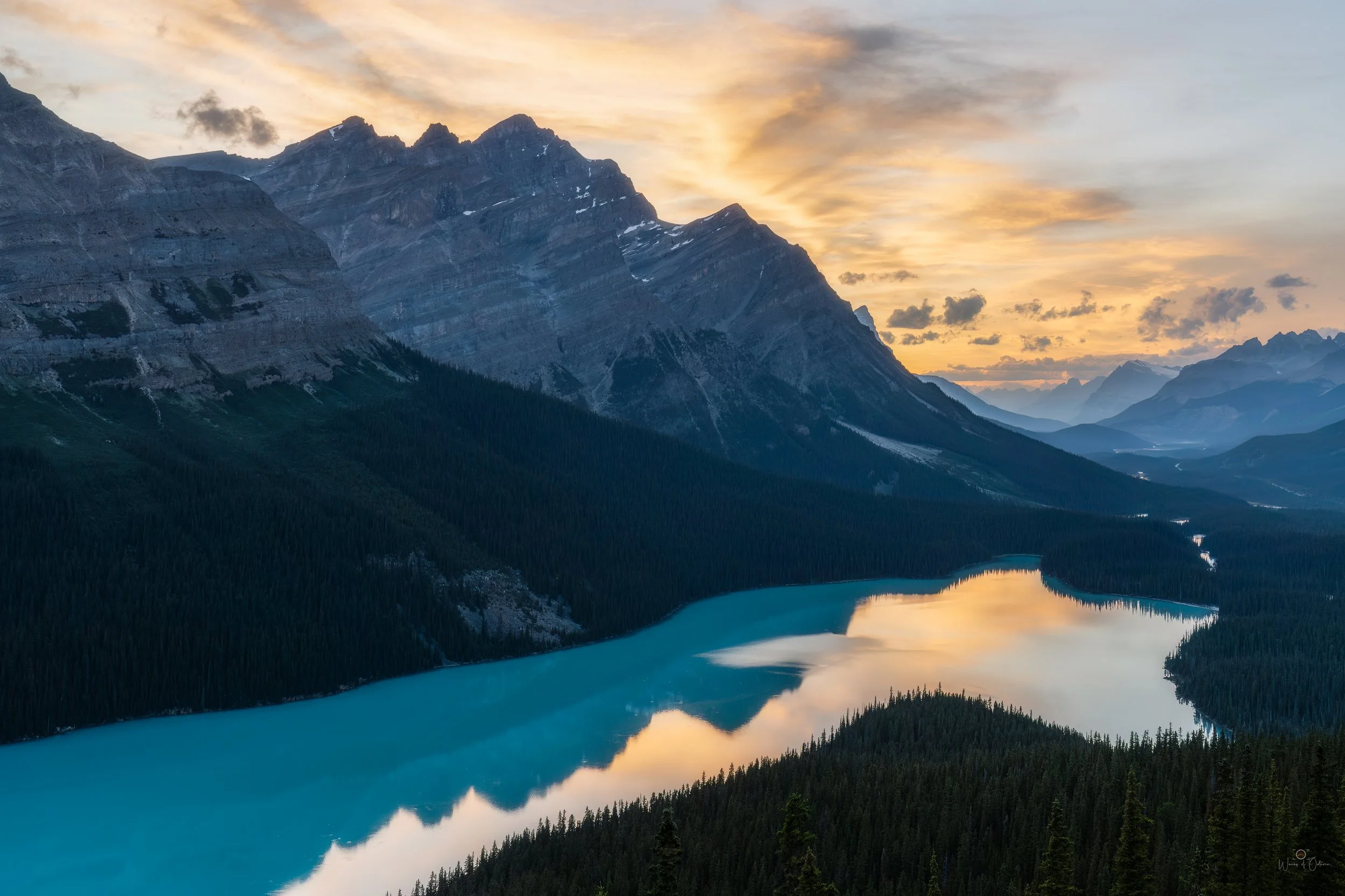 Sunset at Peyto Lake, Banff National Park