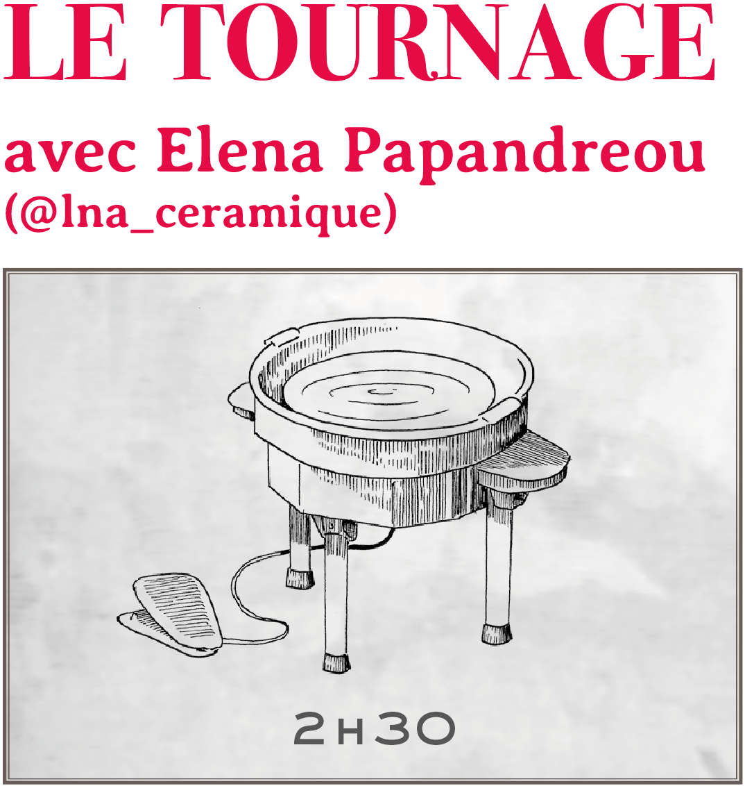 Atelier Tournage 2H30 Elena Papandreou
