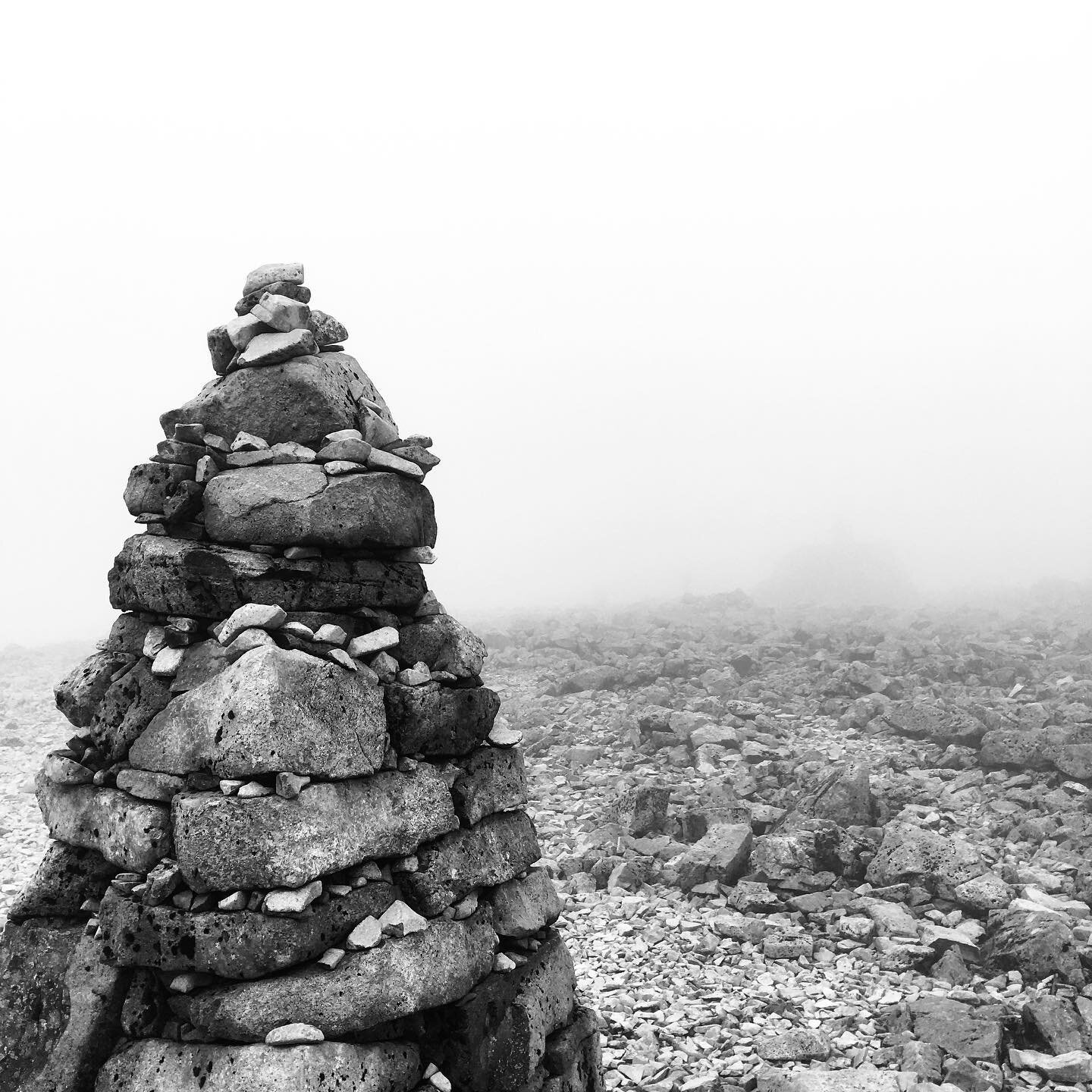 The very top of Ben Nevis - Scotland #scotland #mountain #nature #stone #photography #blackwhite